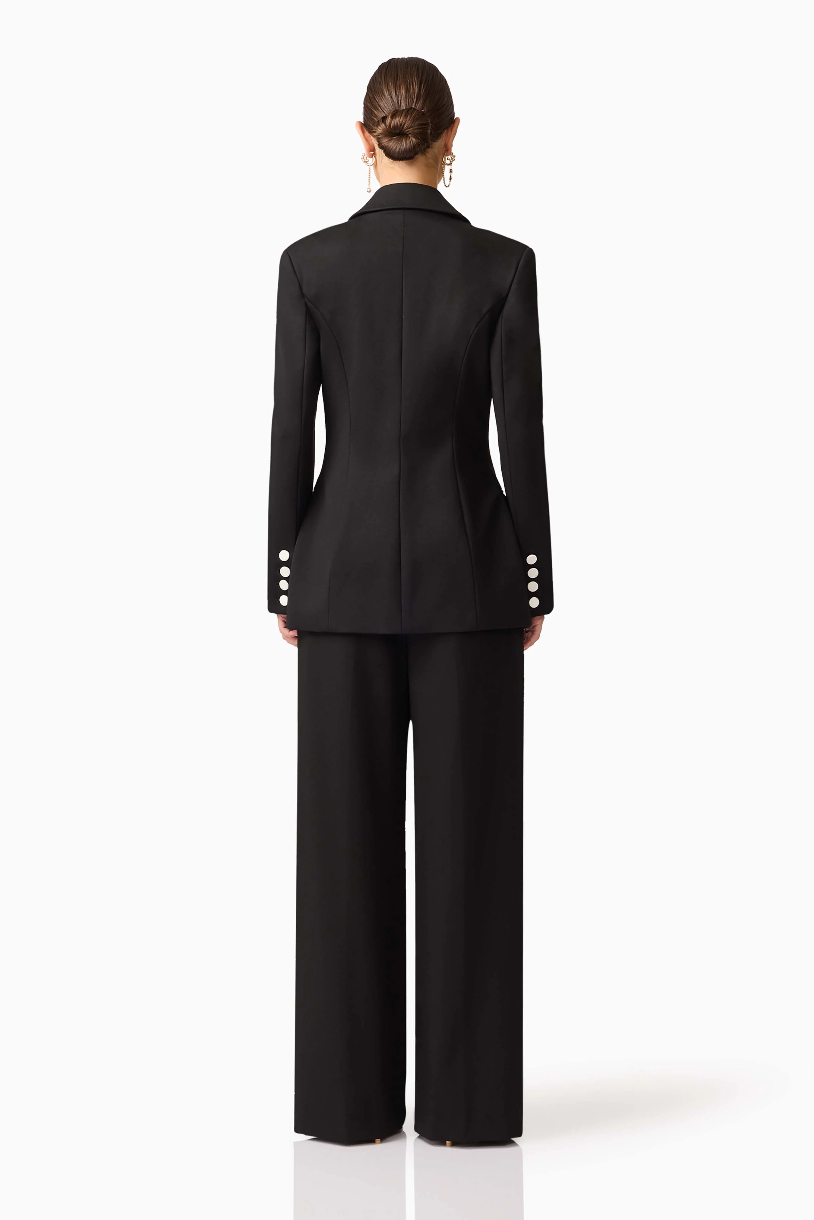 Leonie Wide Leg Pants In Black - Image 5