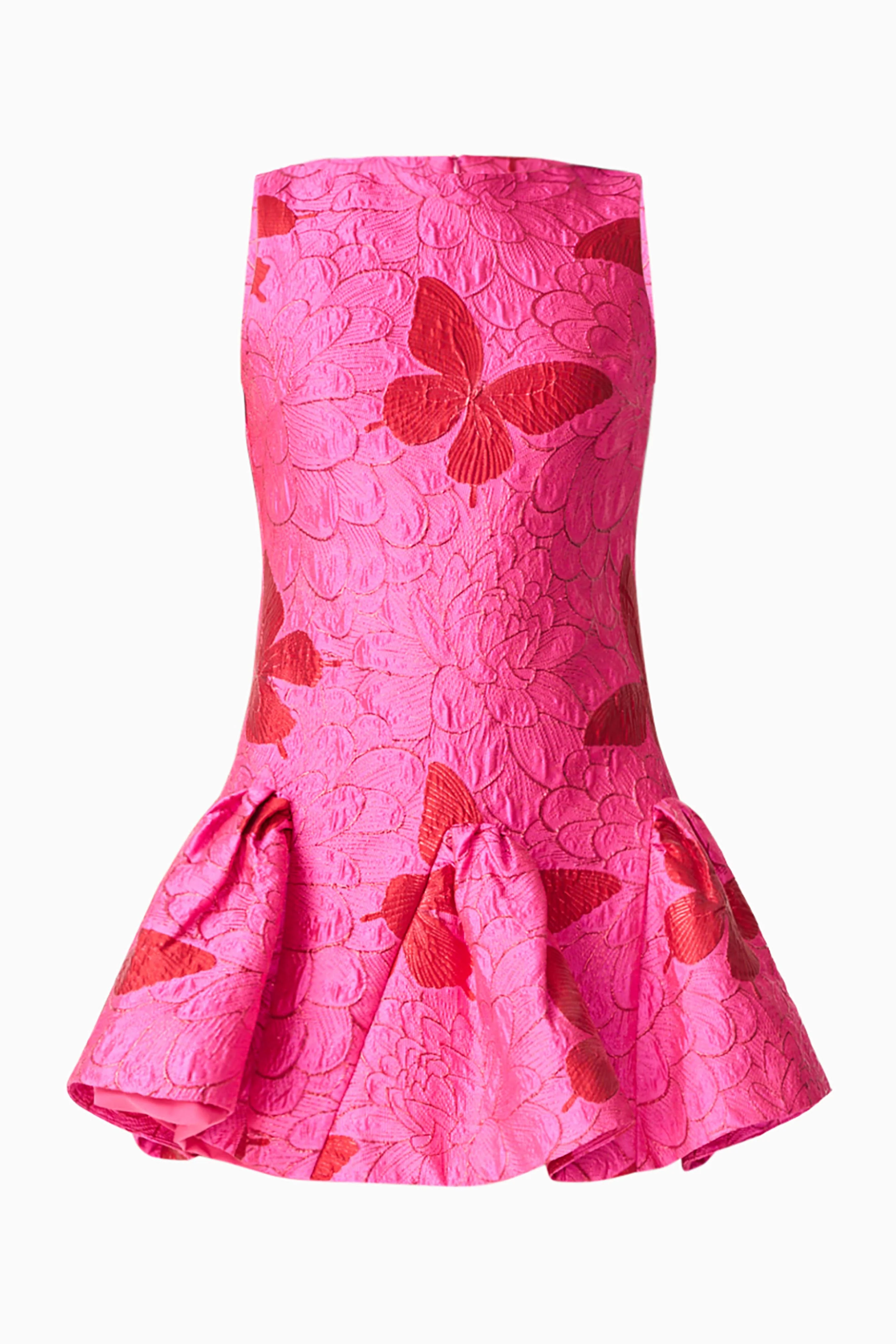 Lorena Jacquard Mini Dress in Pink - Image 7