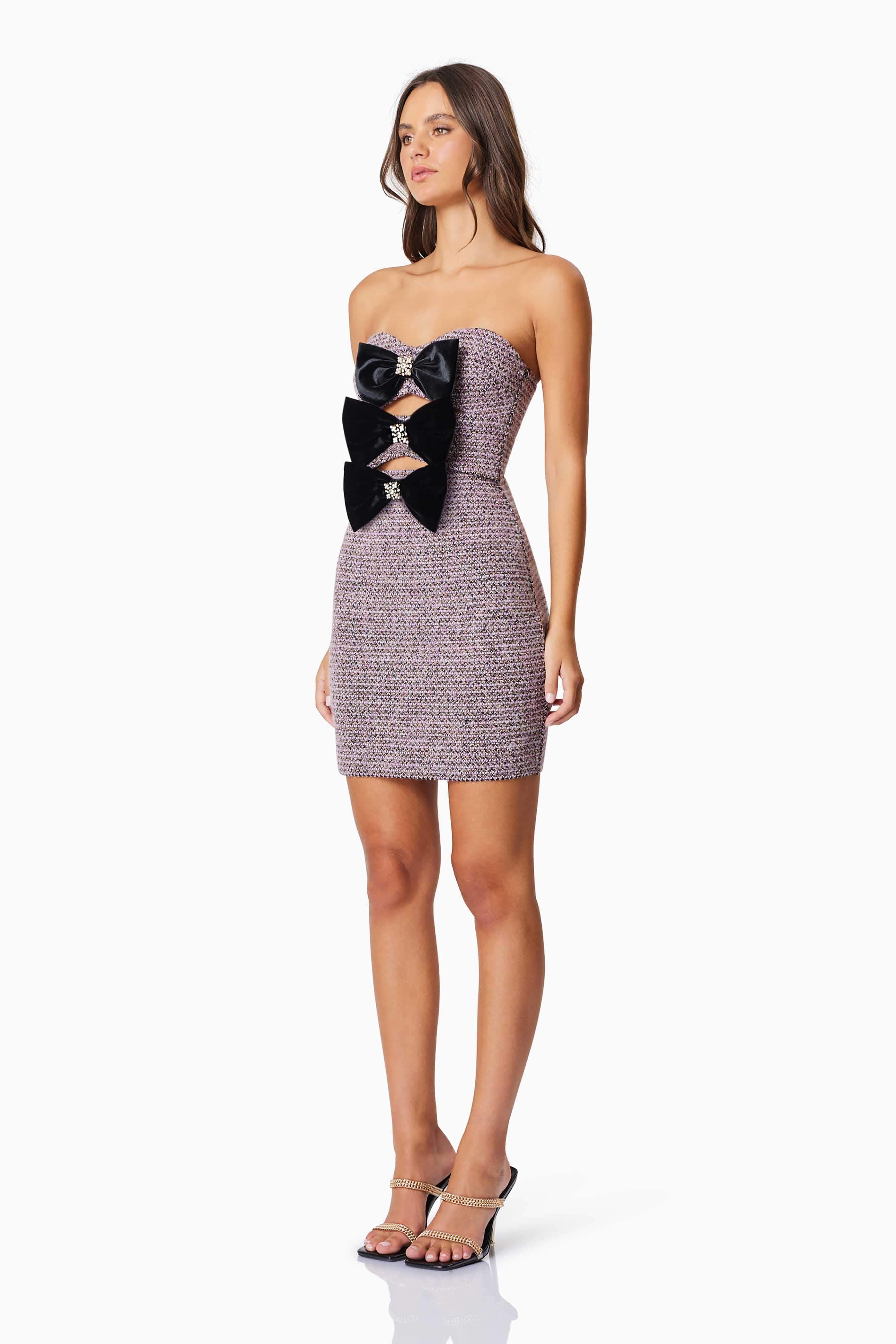 Magnolia Party Mini Dress In Purple - Image 3