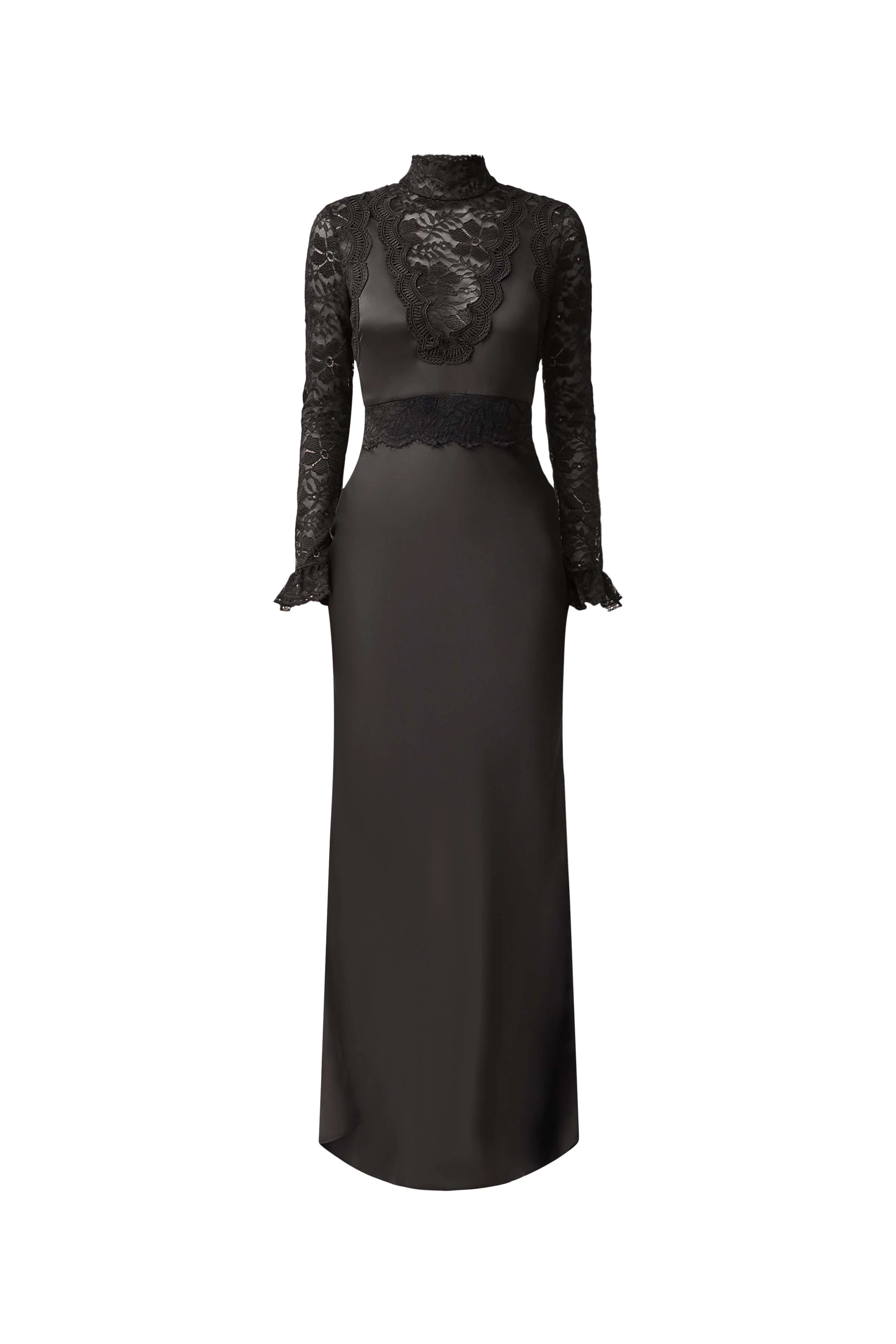 Margot Long Sleeve Gown in Black - Image 10