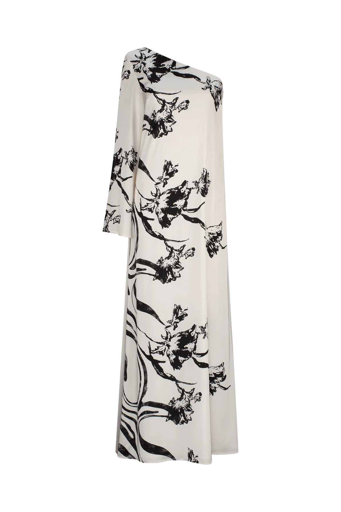 CURAAE Matilda One Shoulder Satin Maxi Dress - Image 6
