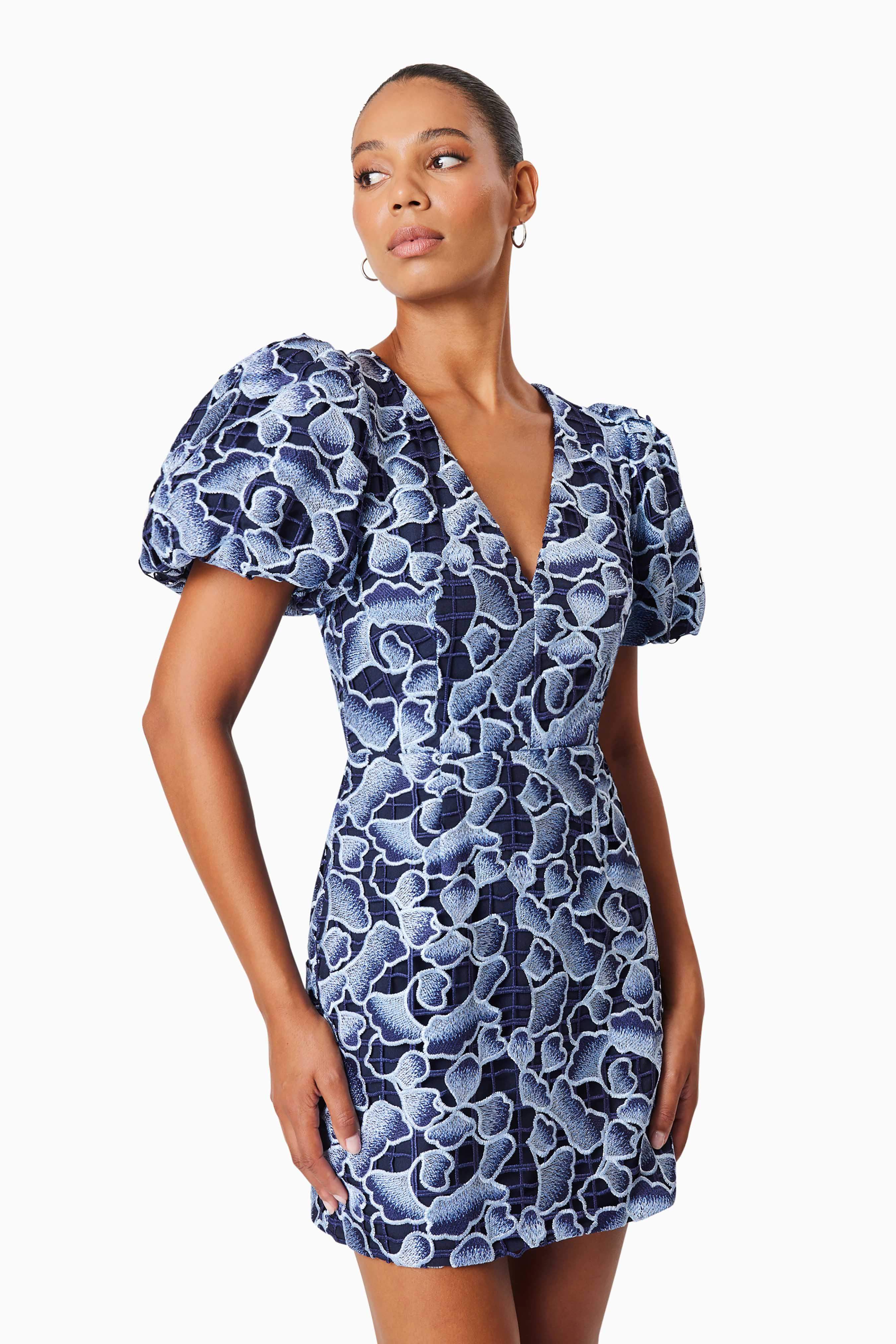Mila Eventwear Mini Dress In Blue - Image 2
