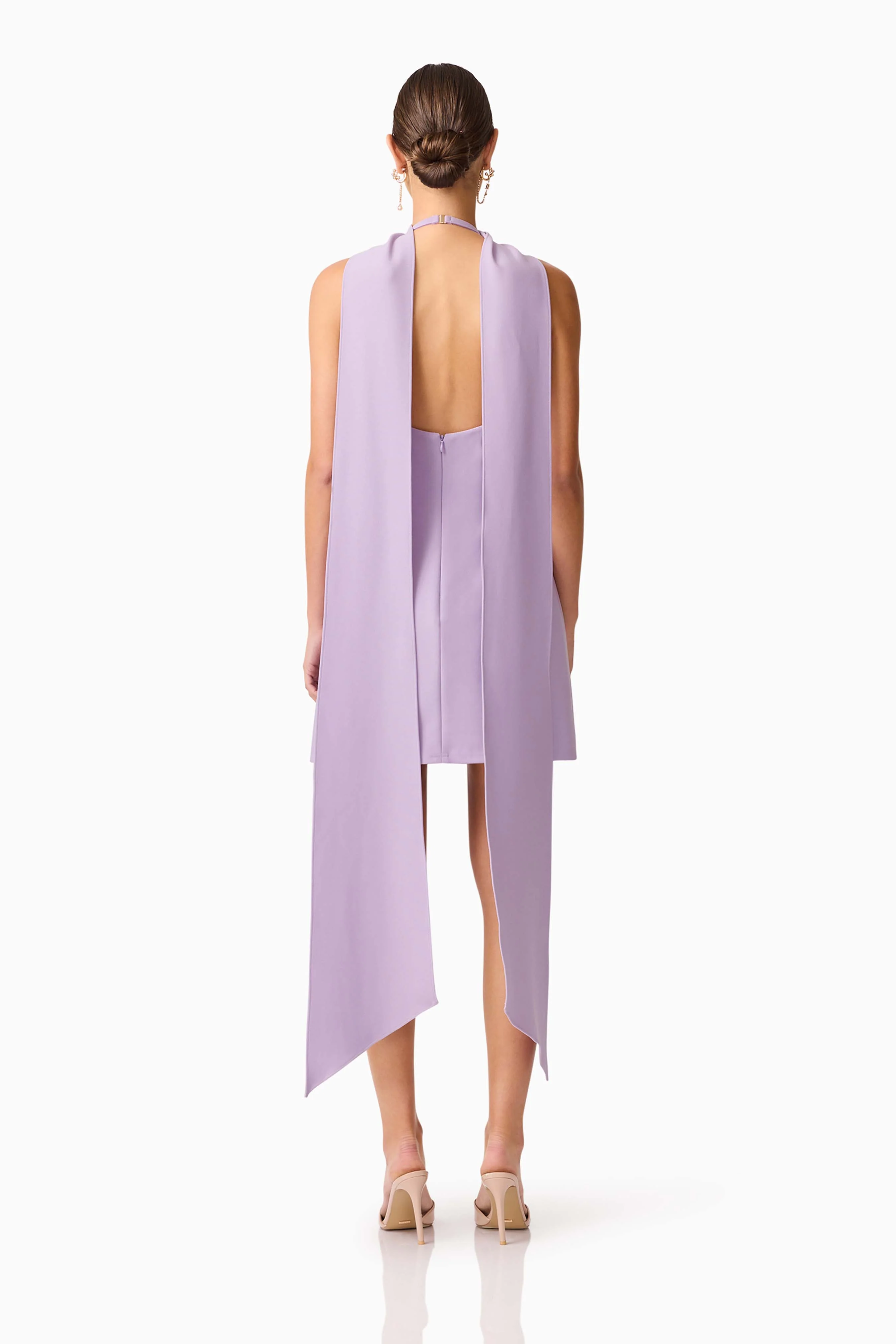 Mira Halter Mini Dress in Purple - Image 5
