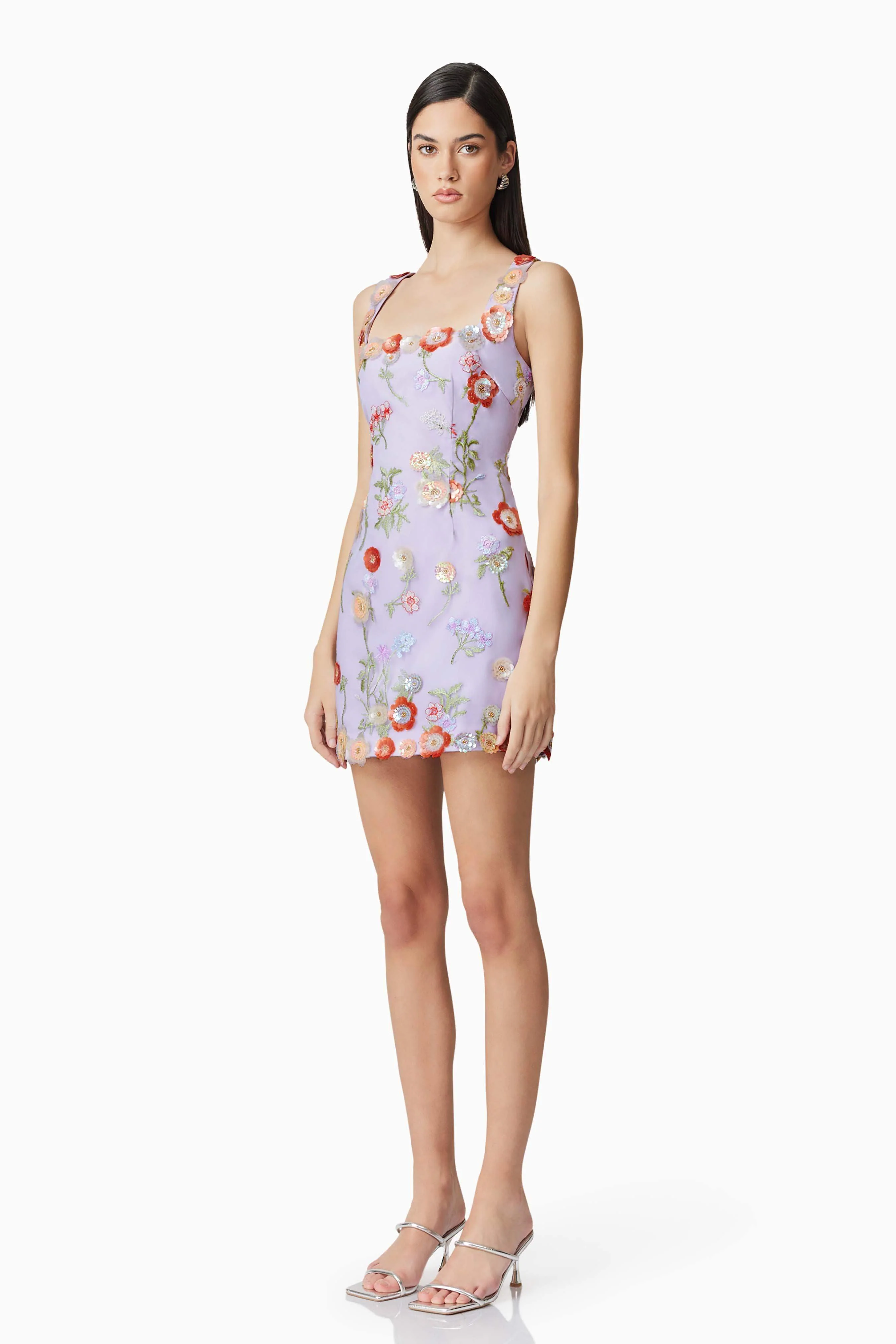 Naya Mini Dress in Purple - Image 3