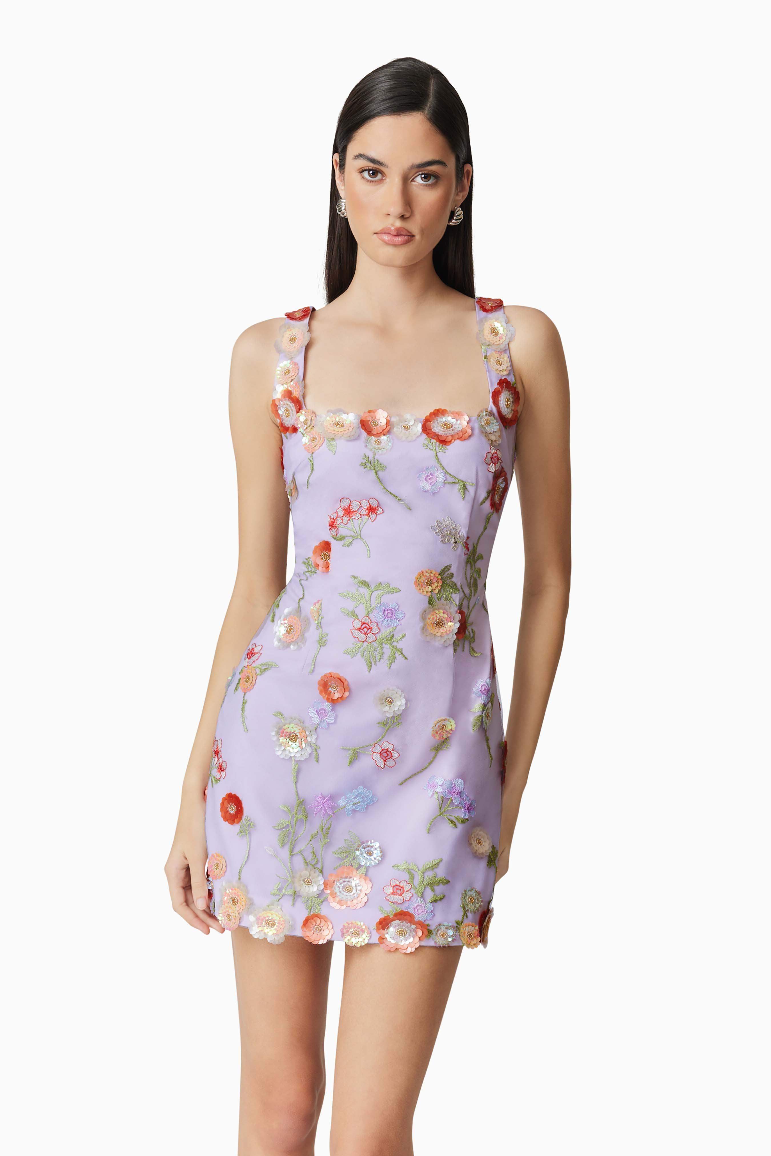 Naya Mini Dress in Purple - Image 6