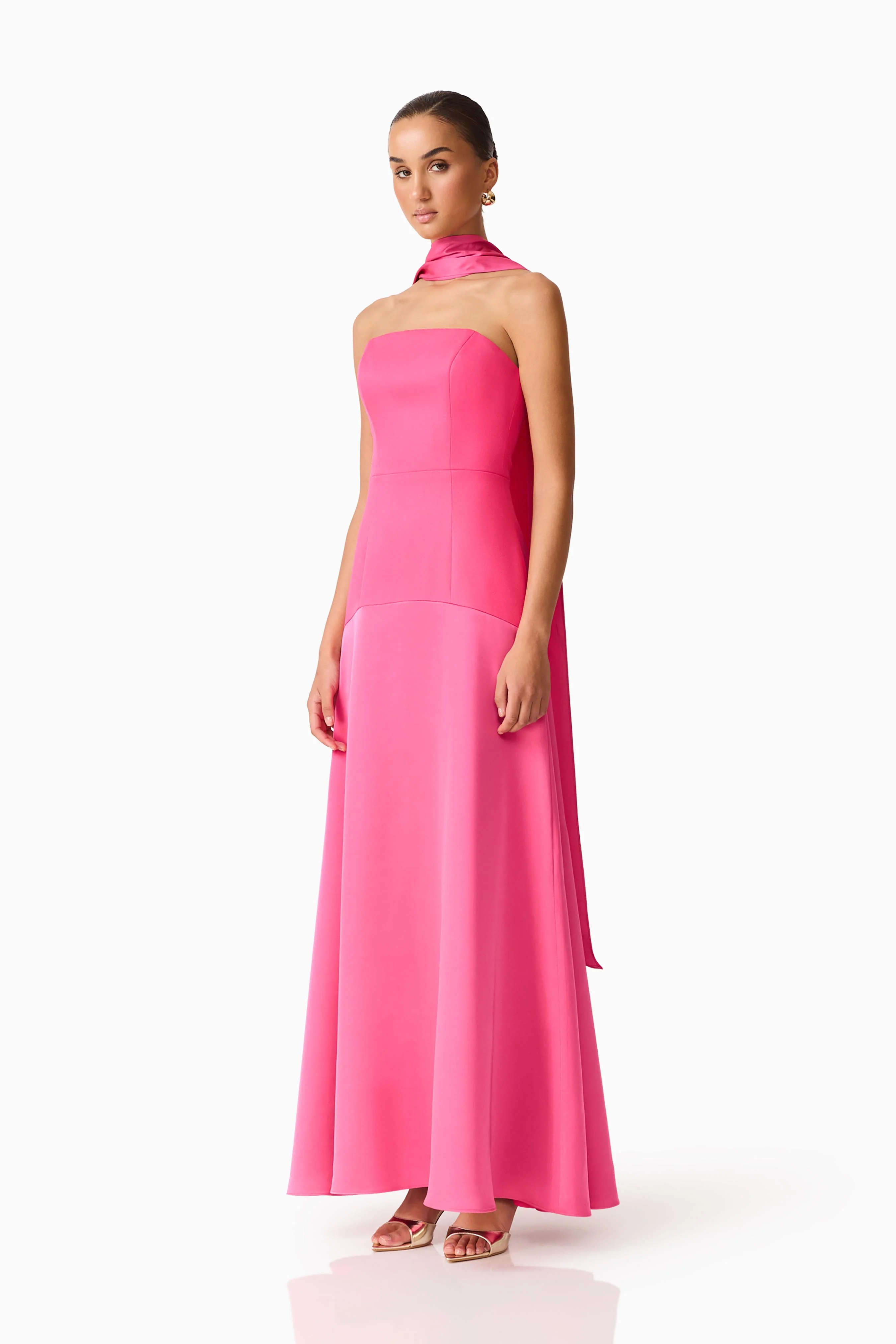 Noralyn Strapless Gown in Pink - Image 2
