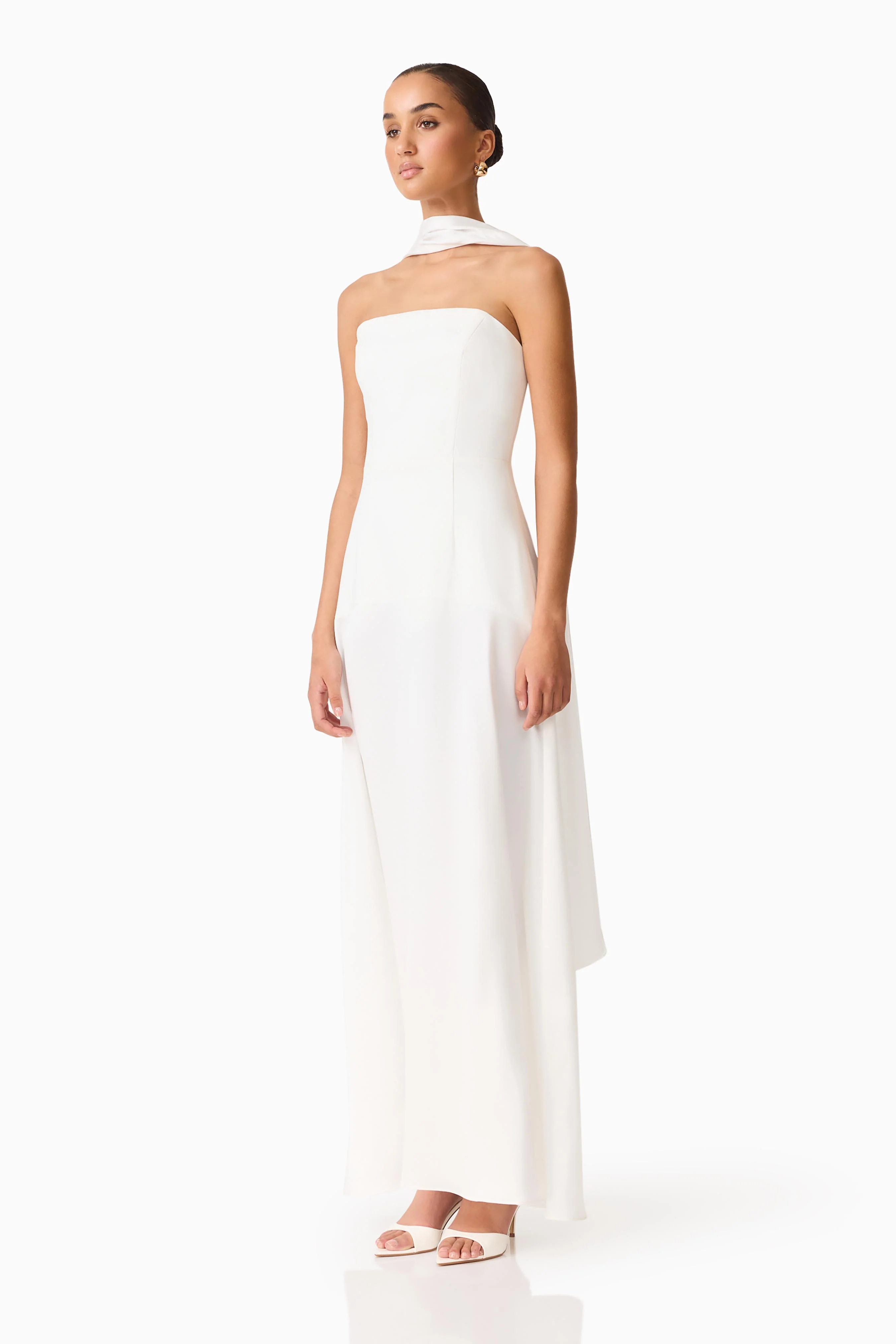 Noralyn Strapless Gown in White - Image 2