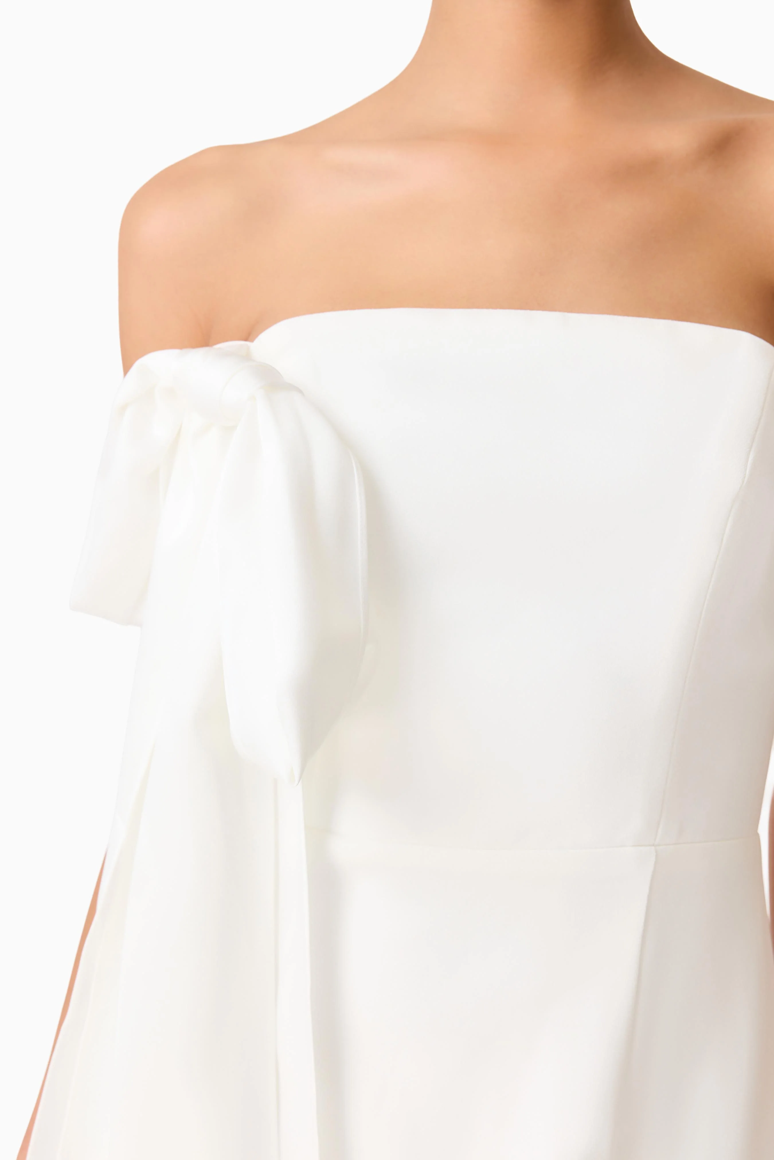 Noralyn Strapless Gown in White - Image 6