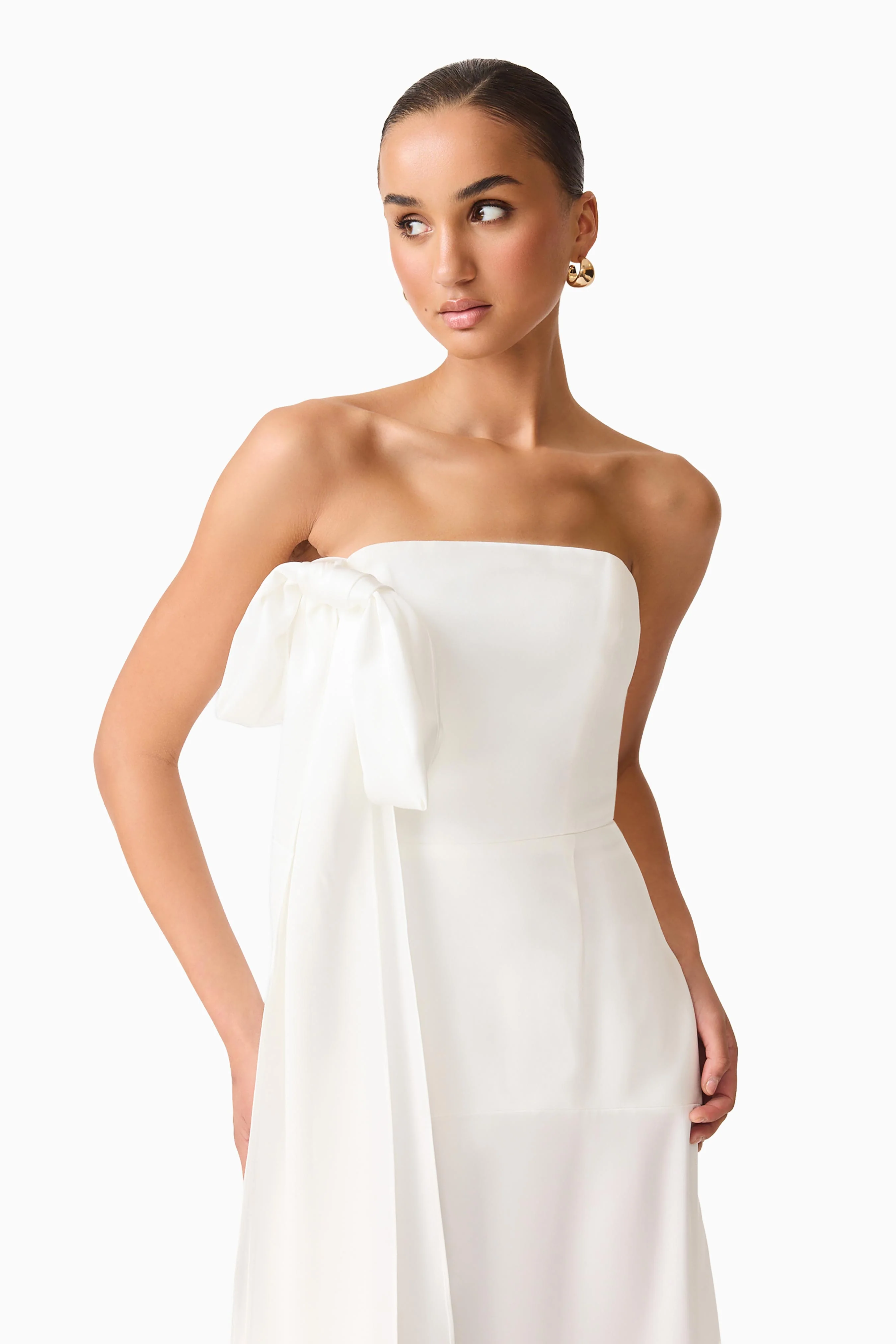 Noralyn Strapless Gown in White - Image 7