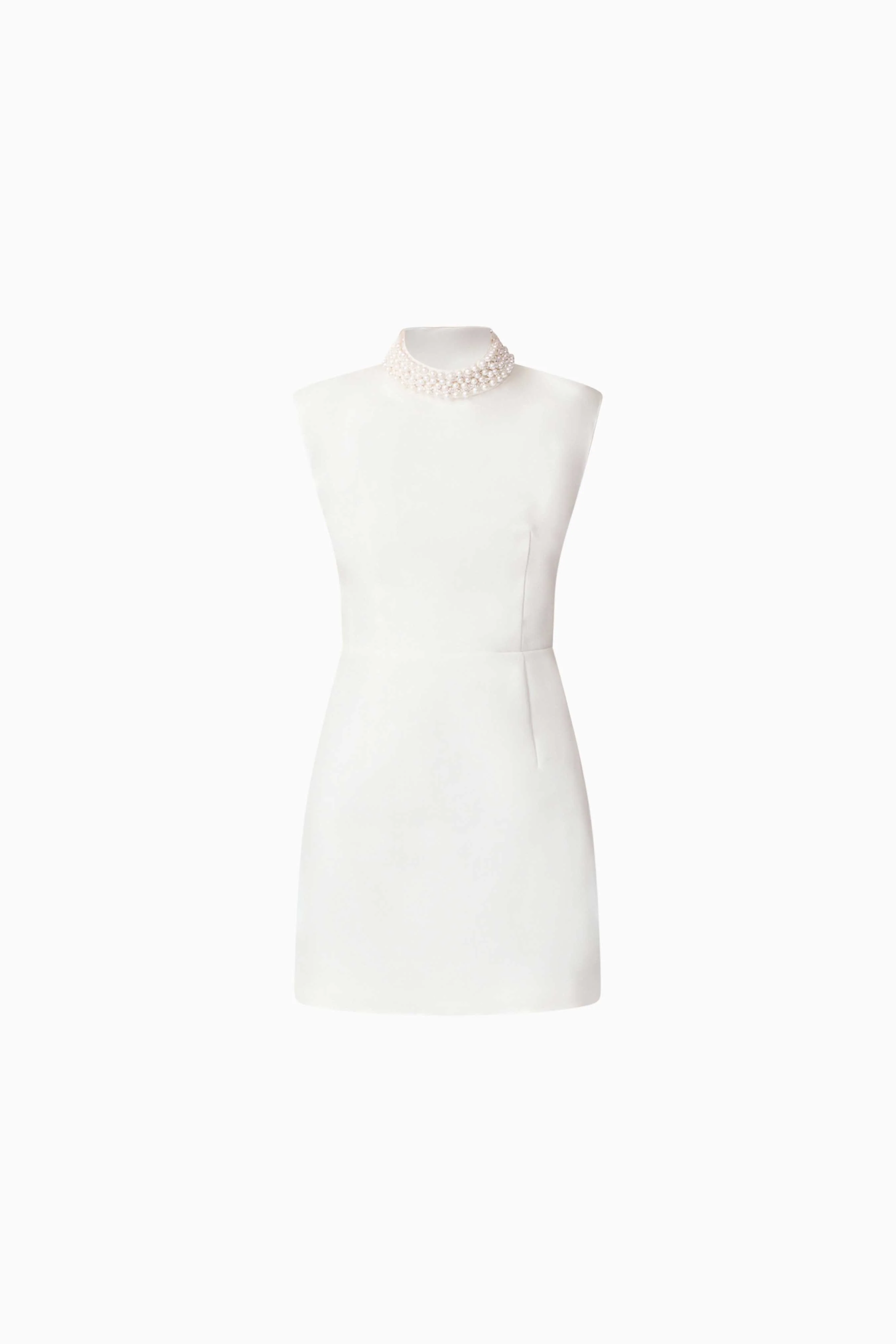 Rafaela Mini Shift Dress in White - Image 7