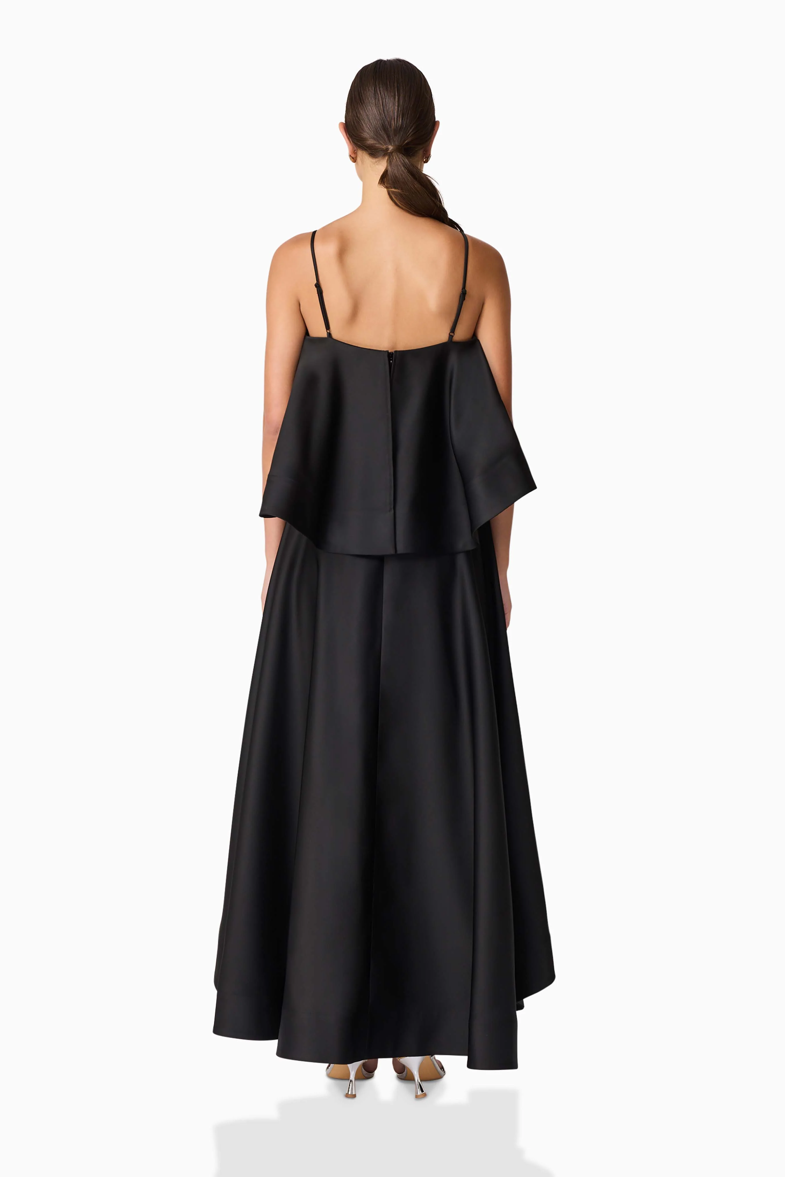 Reyna Tiered Maxi Dress in Black - Image 5