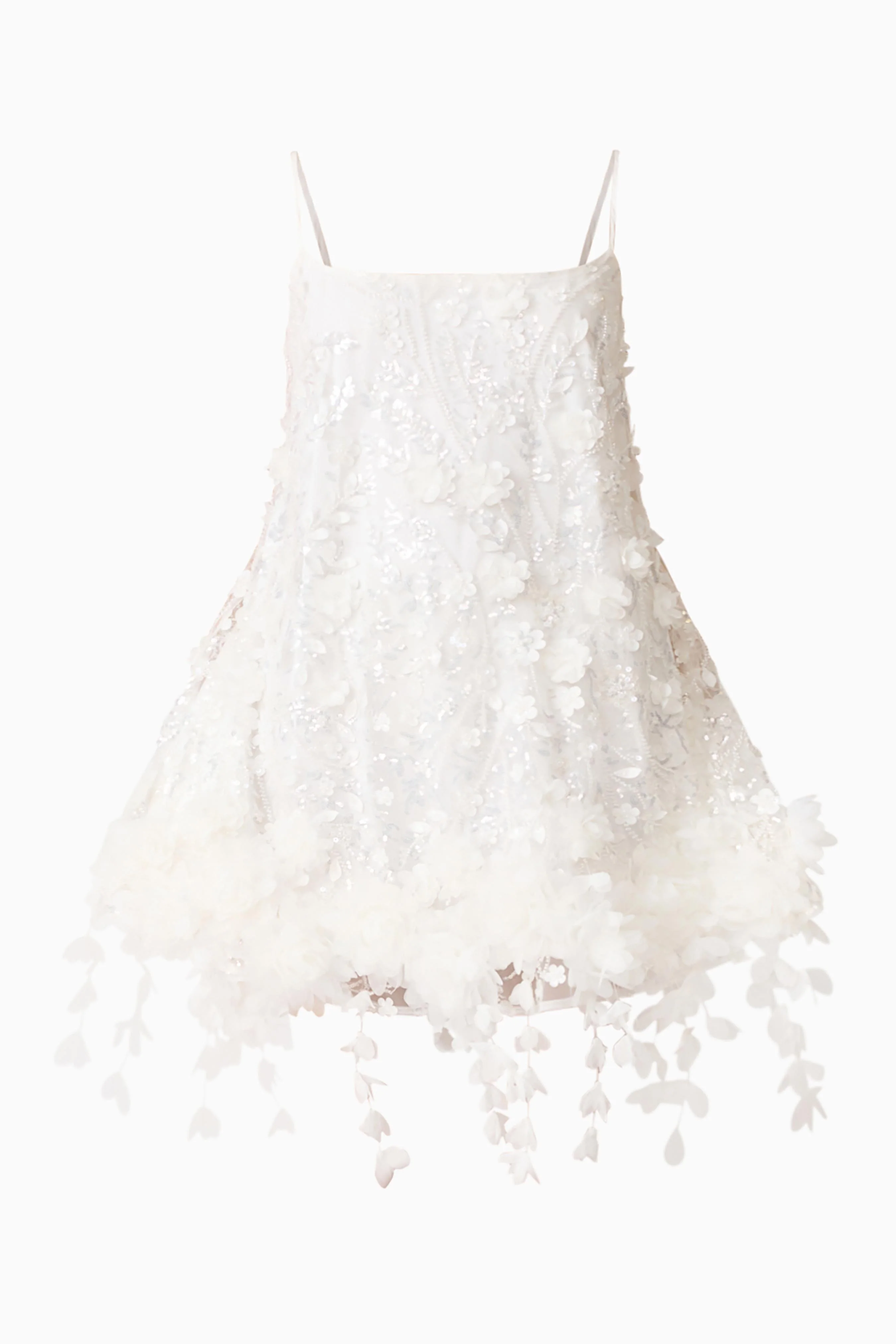 Rina Shift Mini Dress in White - Image 8