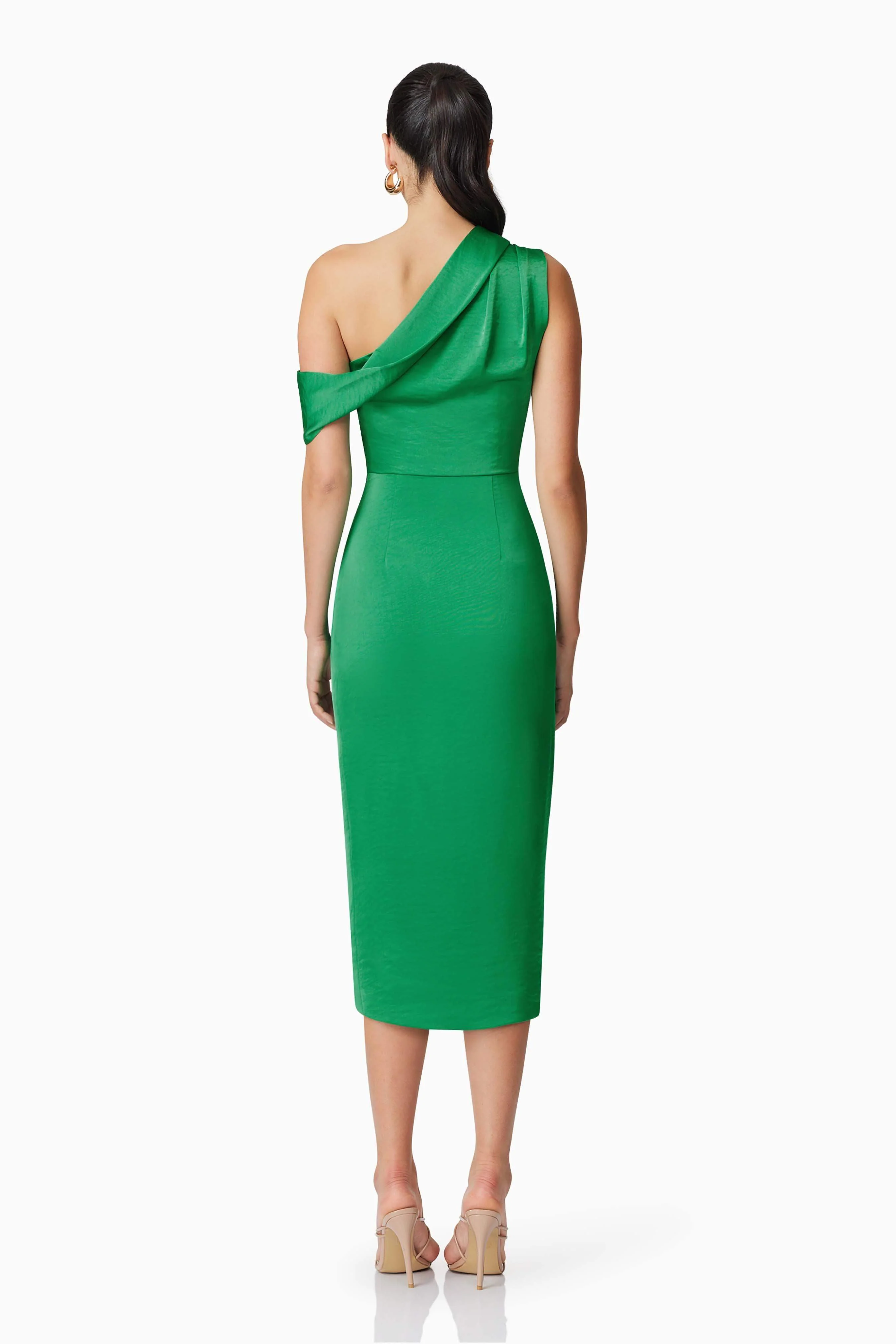 Roni Midi Dress in Green - Image 5
