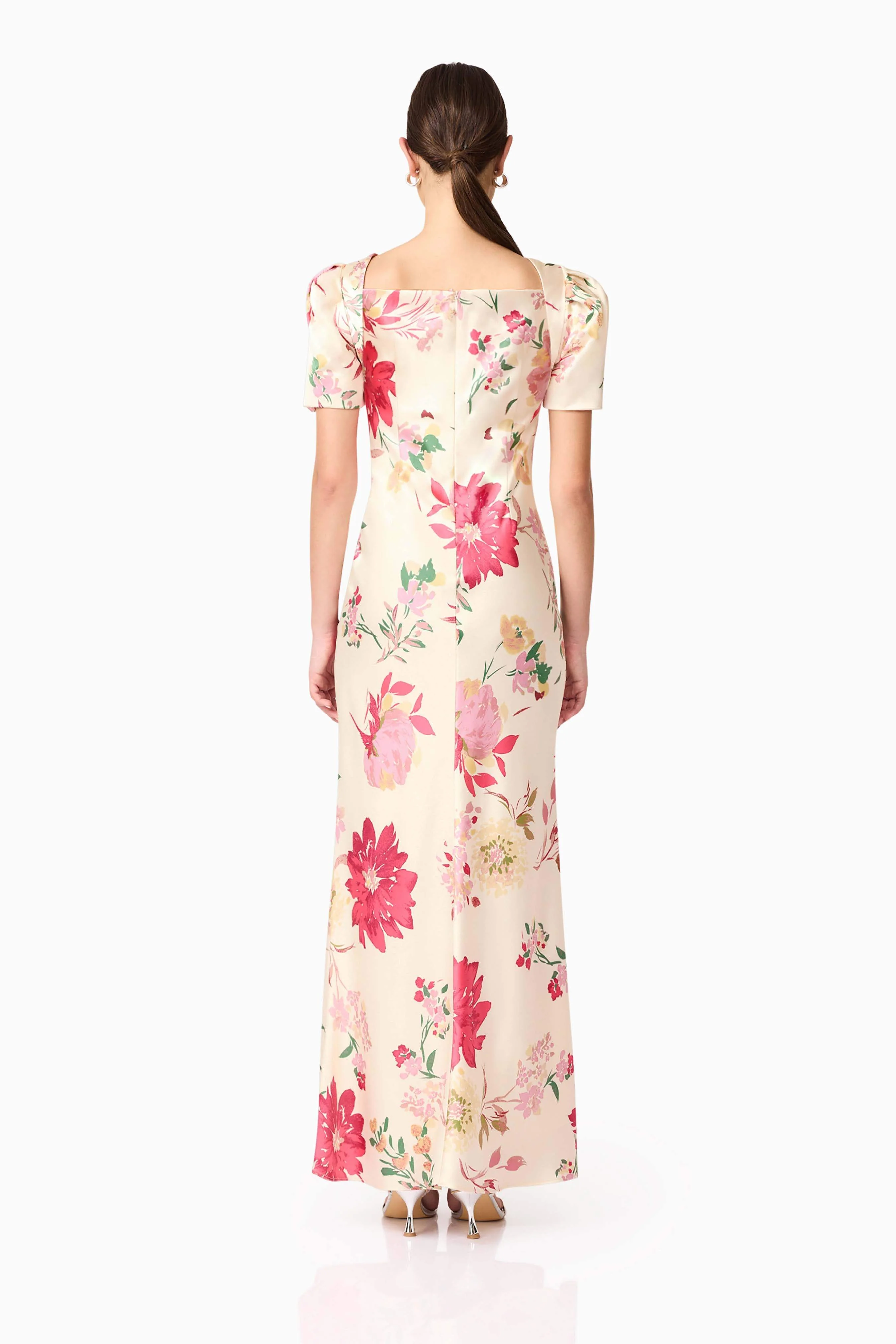 Rosalina Puff Sleeve Maxi Dress in Floral - Image 5