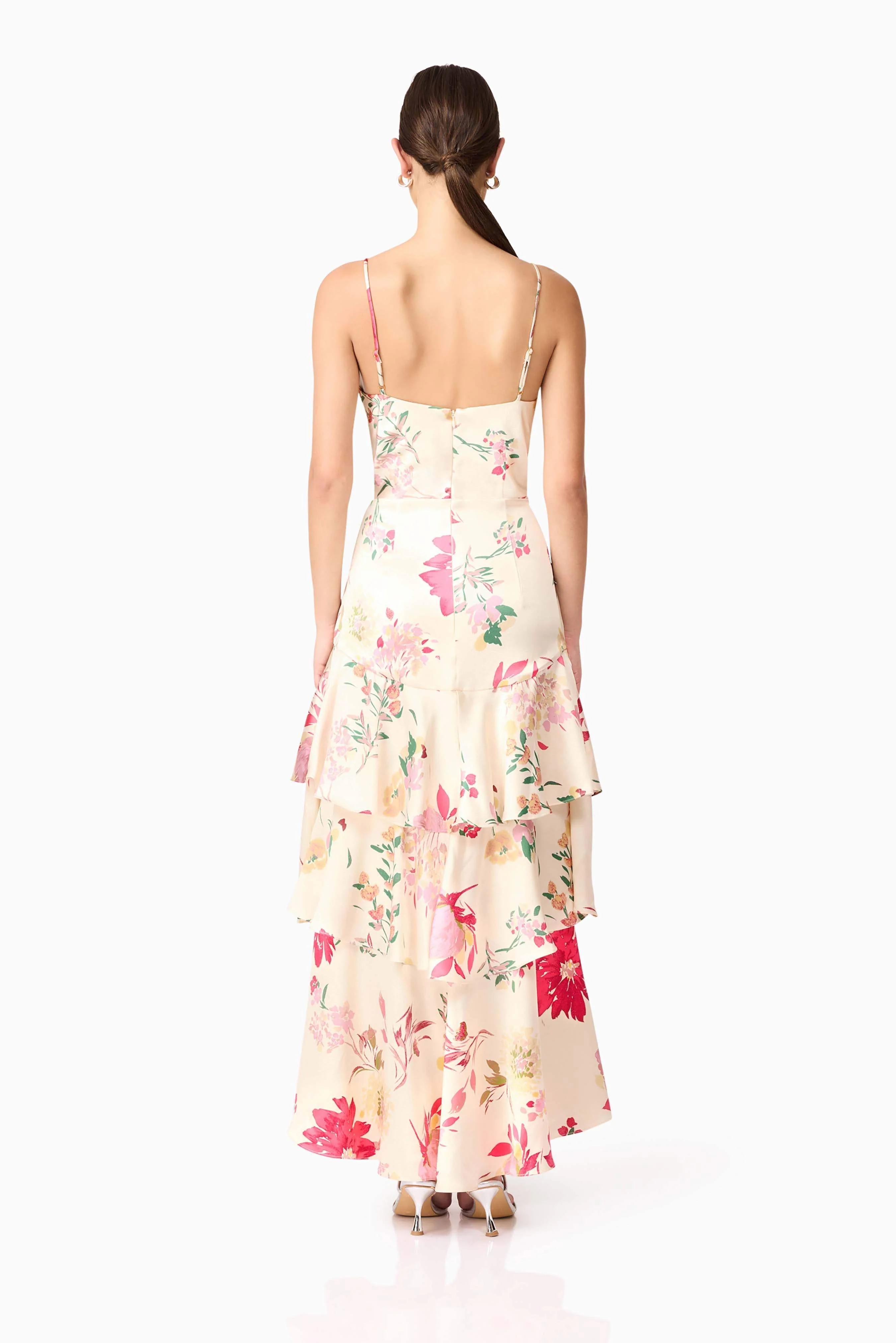 Rosalina Tiered Maxi Dress in Floral - Image 4