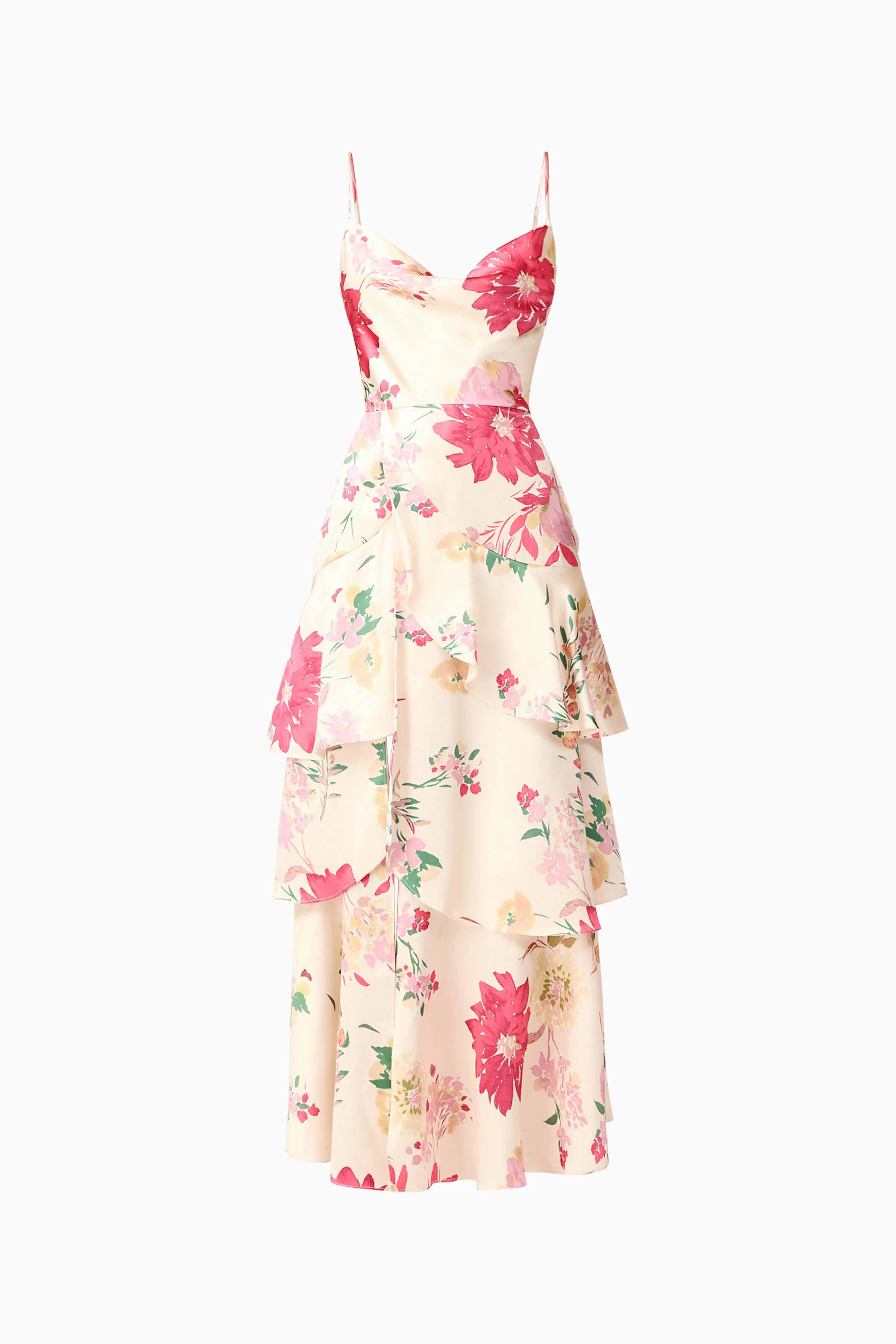 Rosalina Tiered Maxi Dress in Floral - Image 8