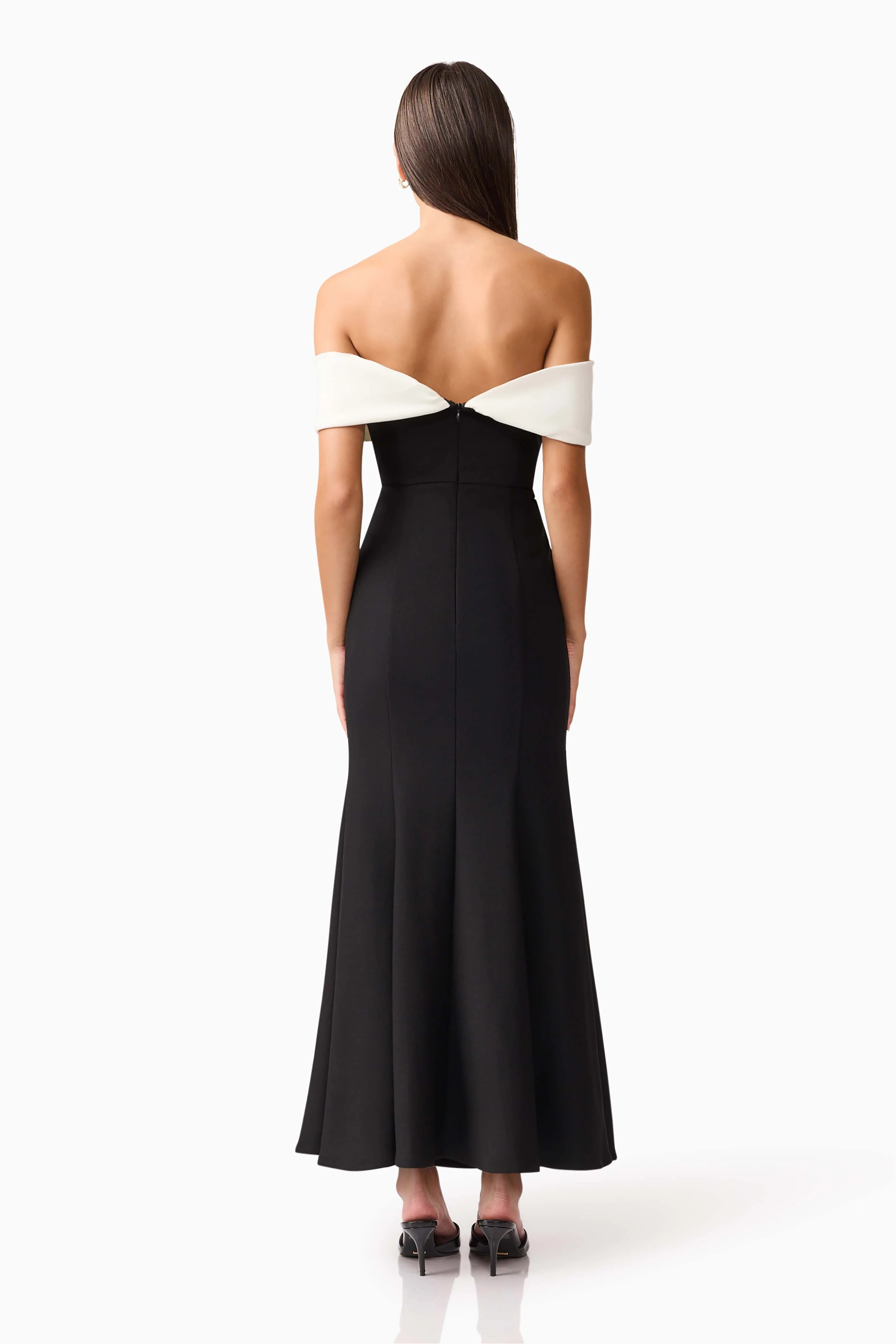 Ruby Off The Shoulder Gown in Black - Image 4