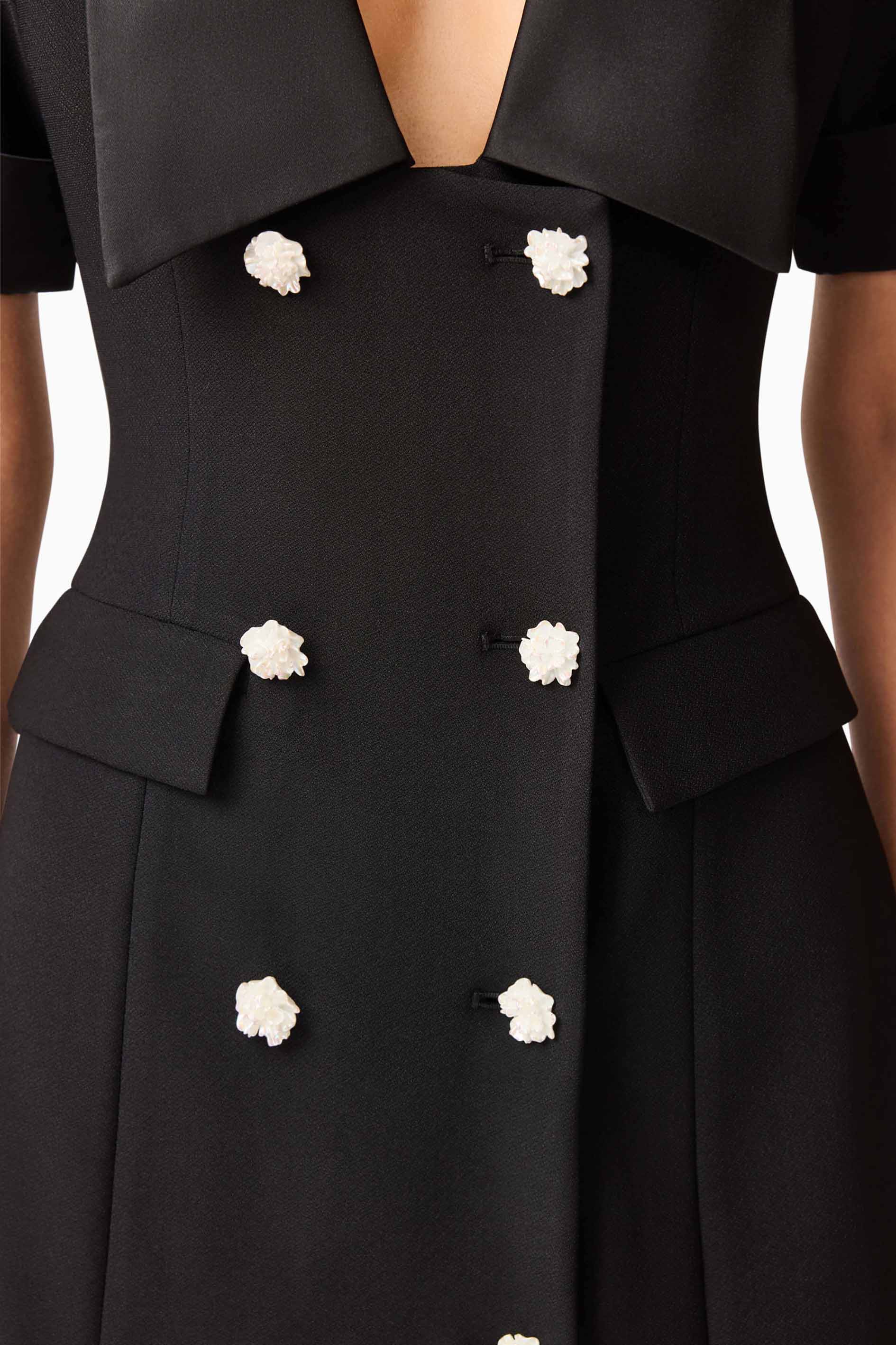 Ruby Short Sleeve Blazer Dress in Black - Image 8