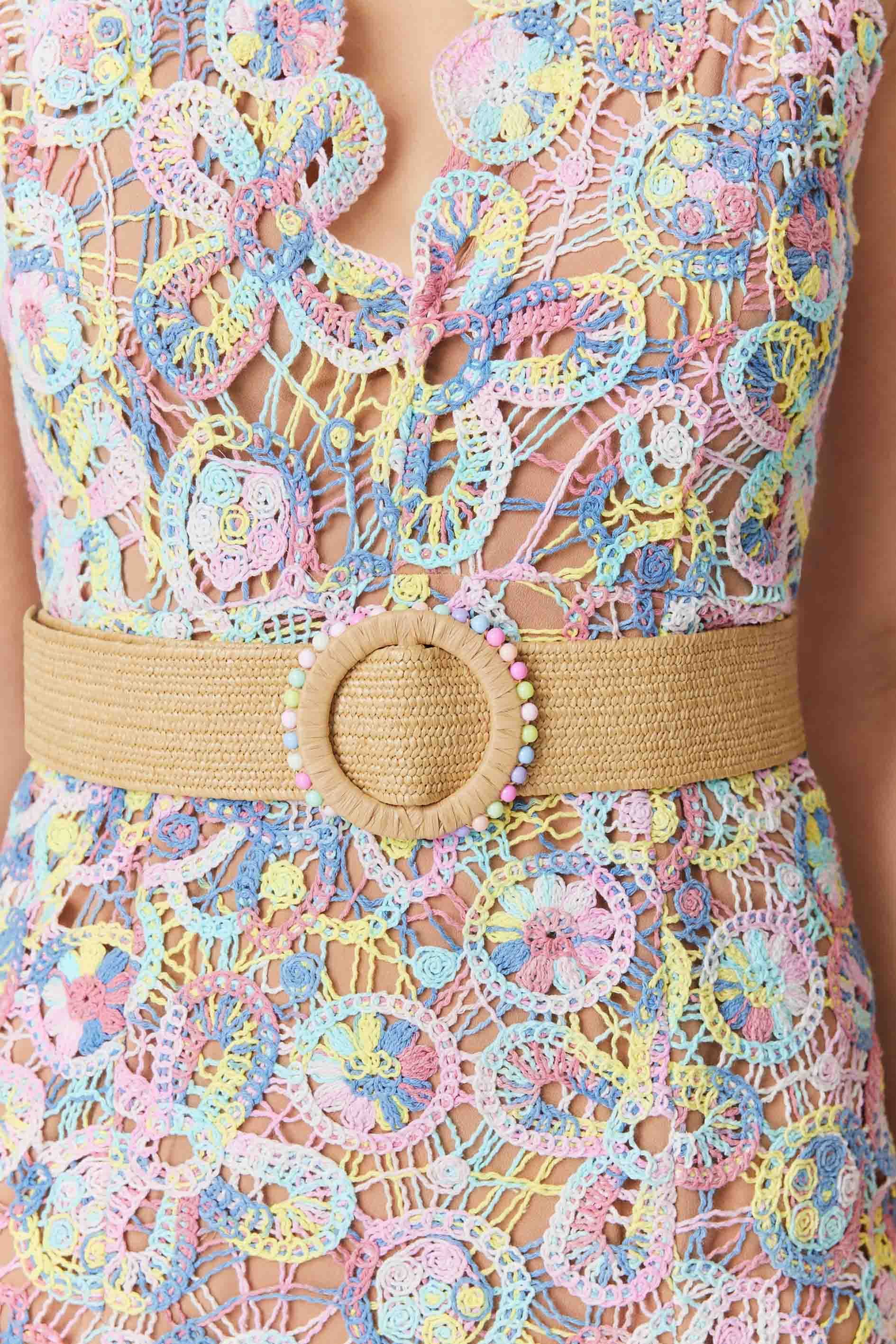 Rue Crochet Midi Dress in Purple - Image 6