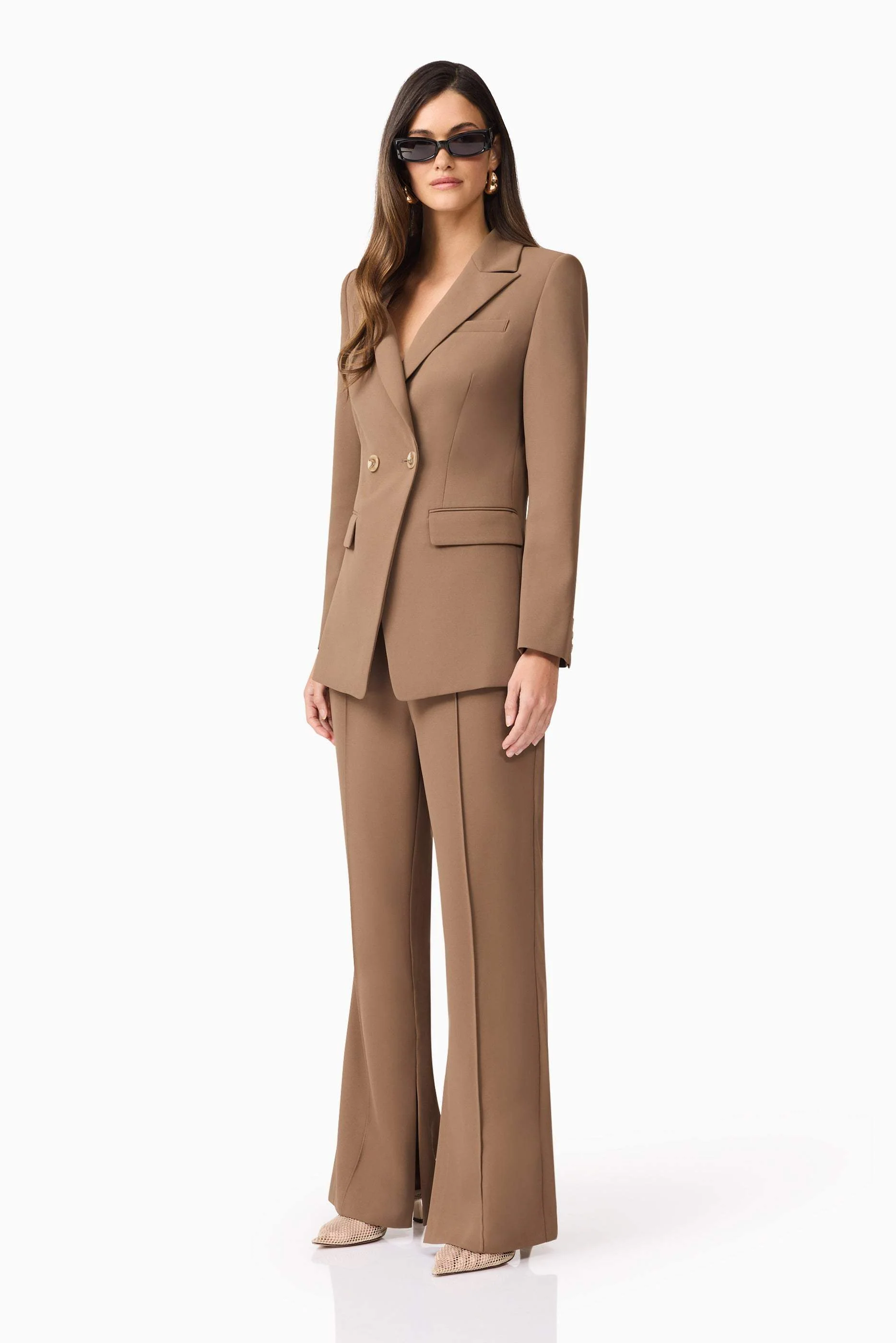 CURAAE Sandy Suit Blazer In Brown - Image 2