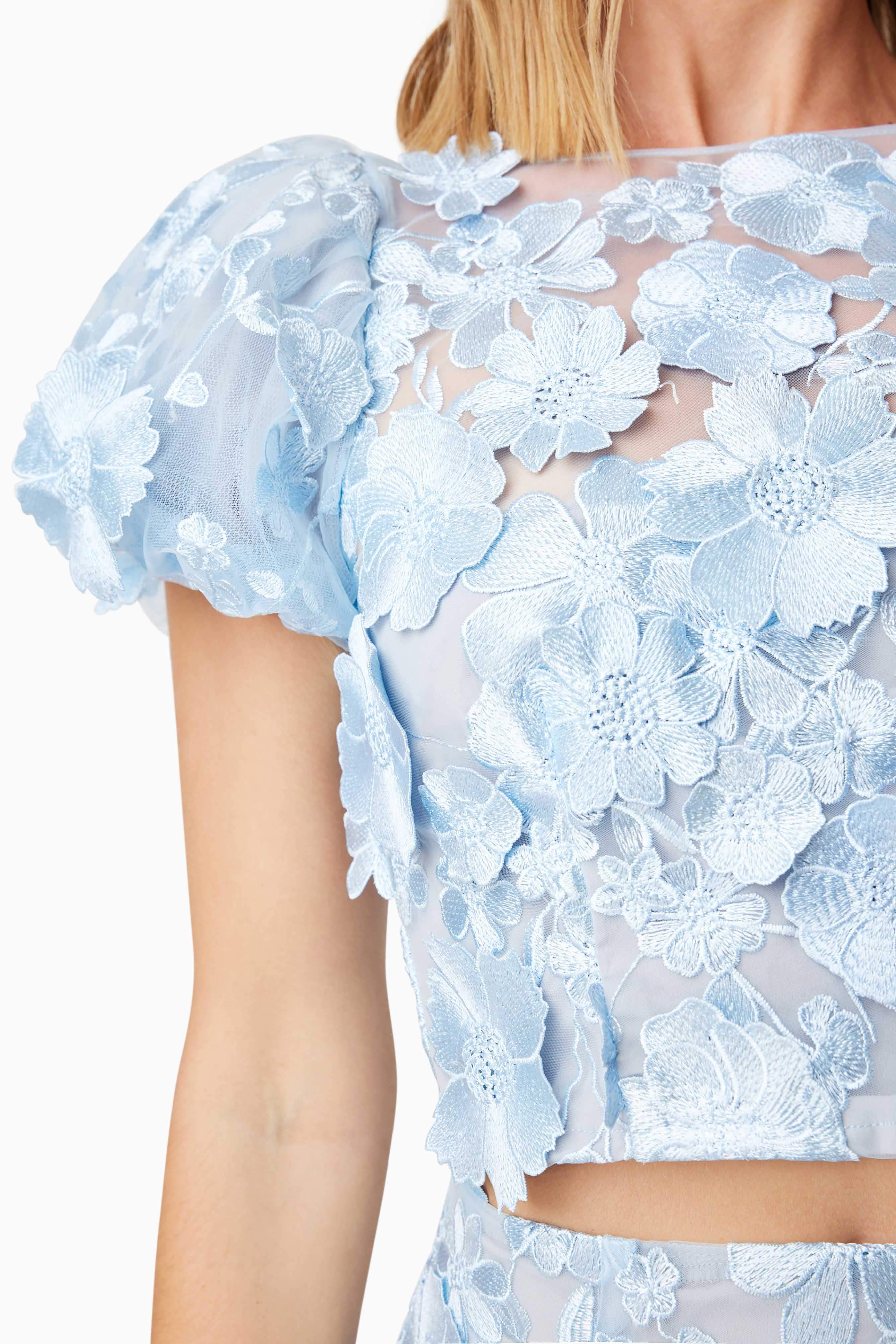 Selene Floral Set In Blue - Image 6