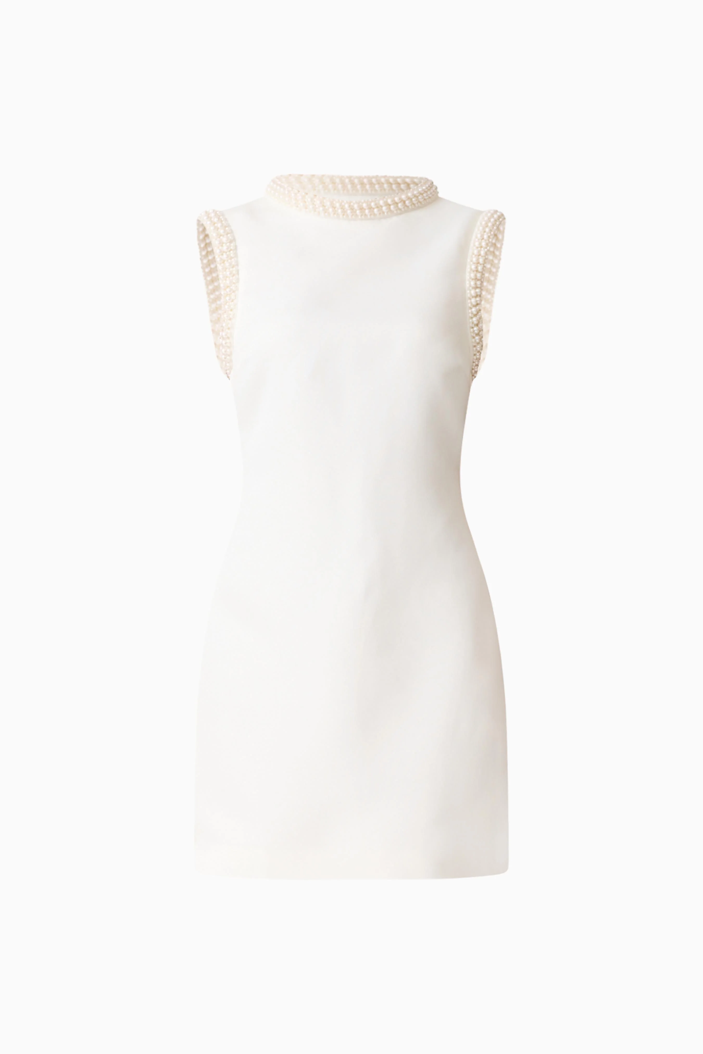 Sia Shift Mini Dress in White - Image 7