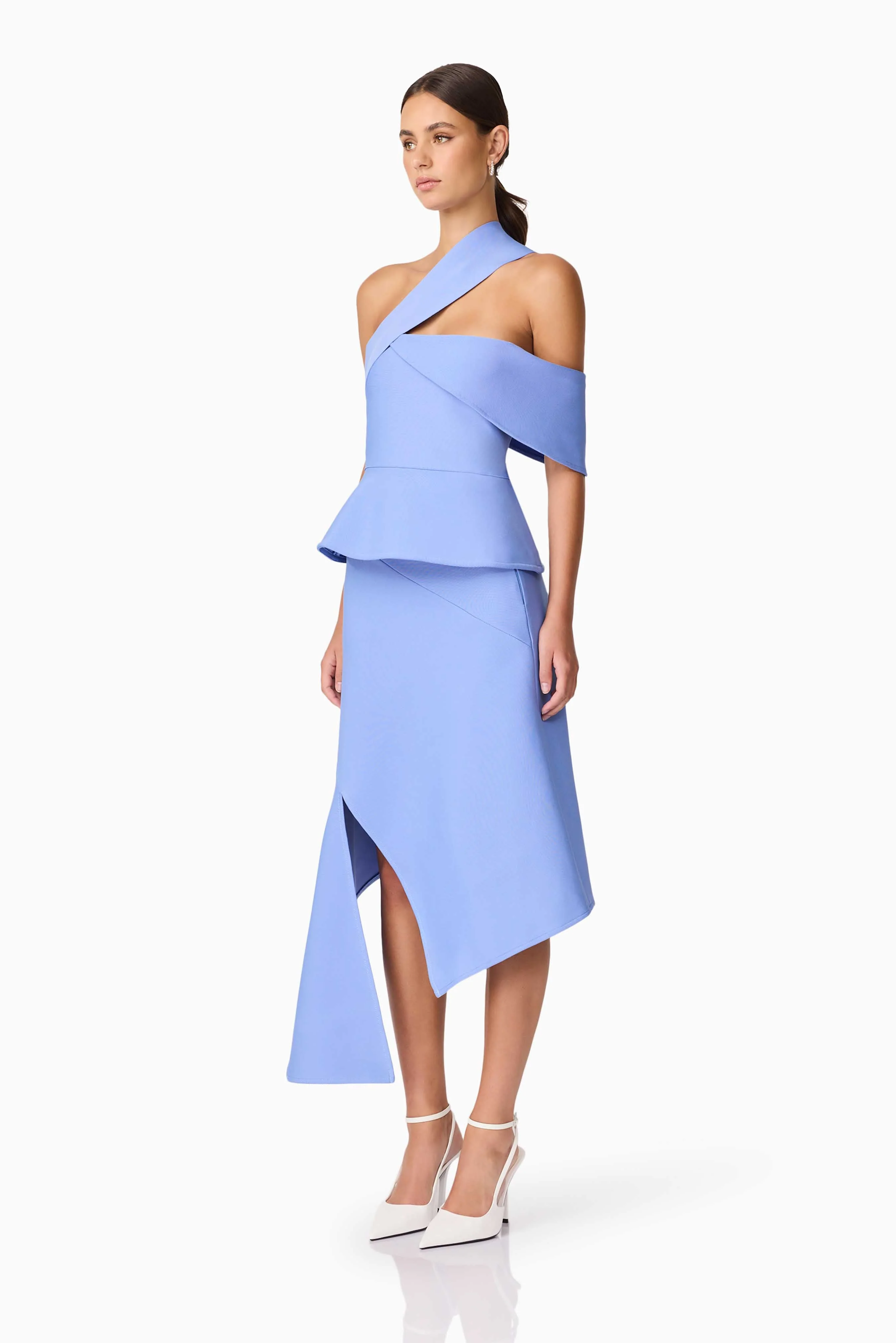 Sonya Asymmetrical Set in Blue - Image 3