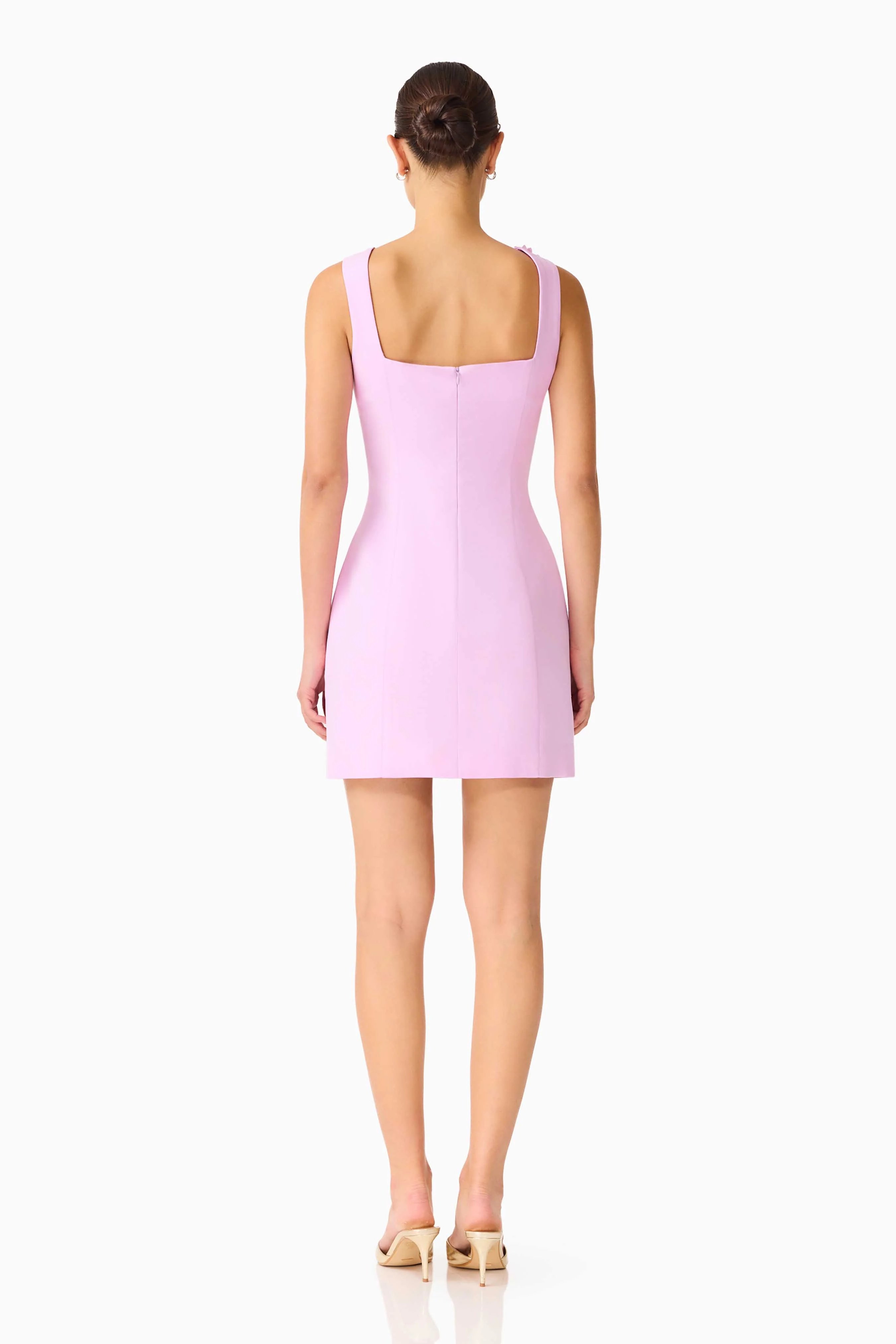 Trompe 3D Mini Dress in Purple - Image 4