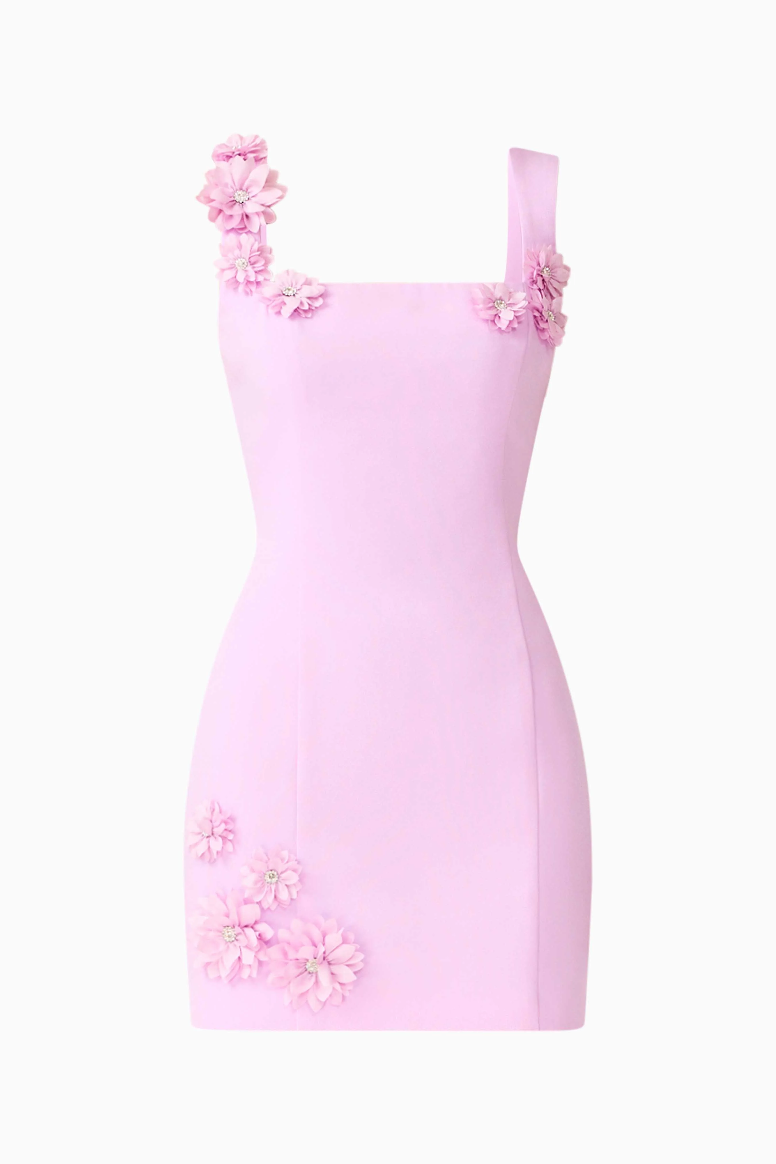 Trompe 3D Mini Dress in Purple - Image 8