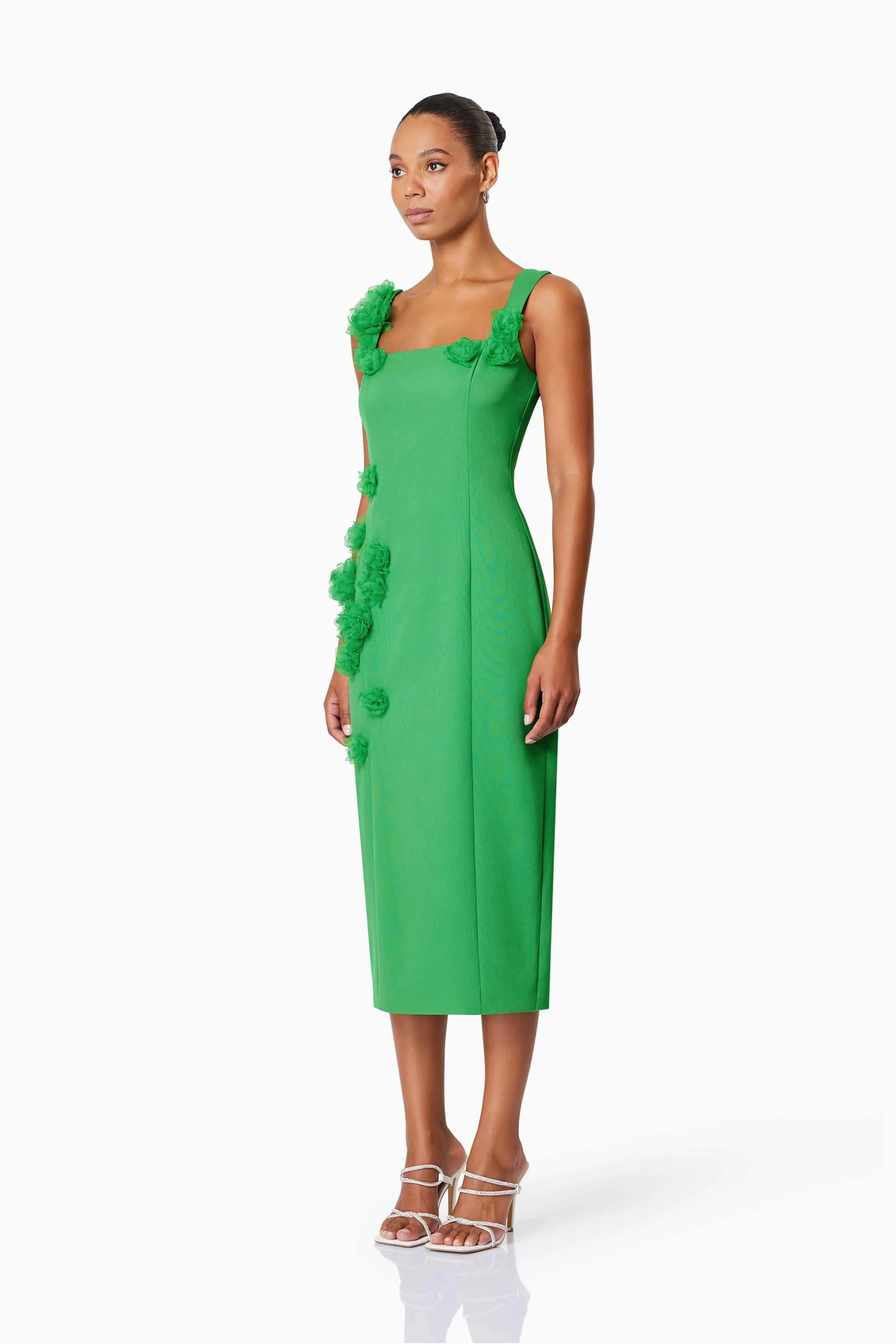 Valeria Eventwear Midi Dress In Green - Image 3