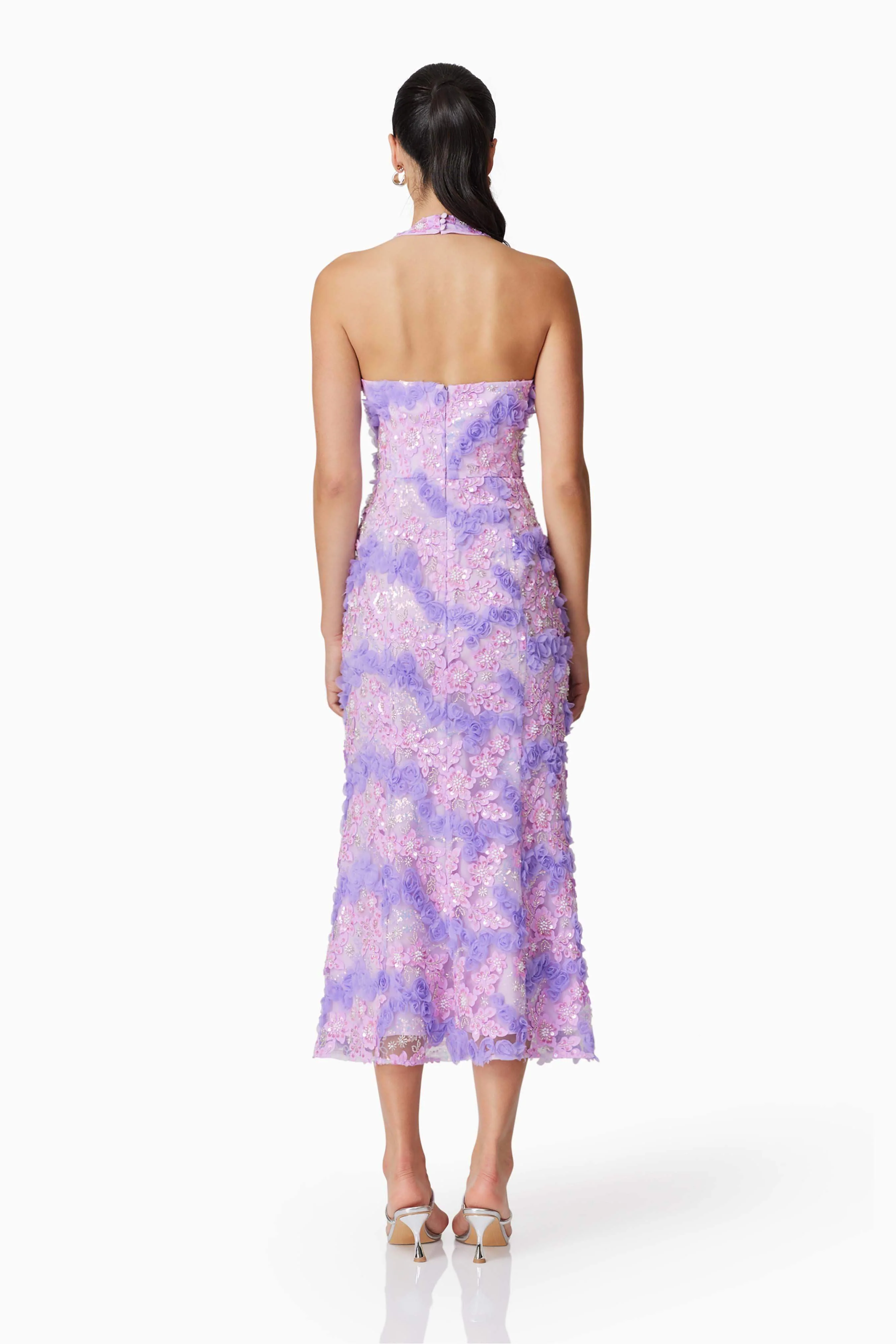 Vonni Halter Maxi Dress in Purple - Image 5