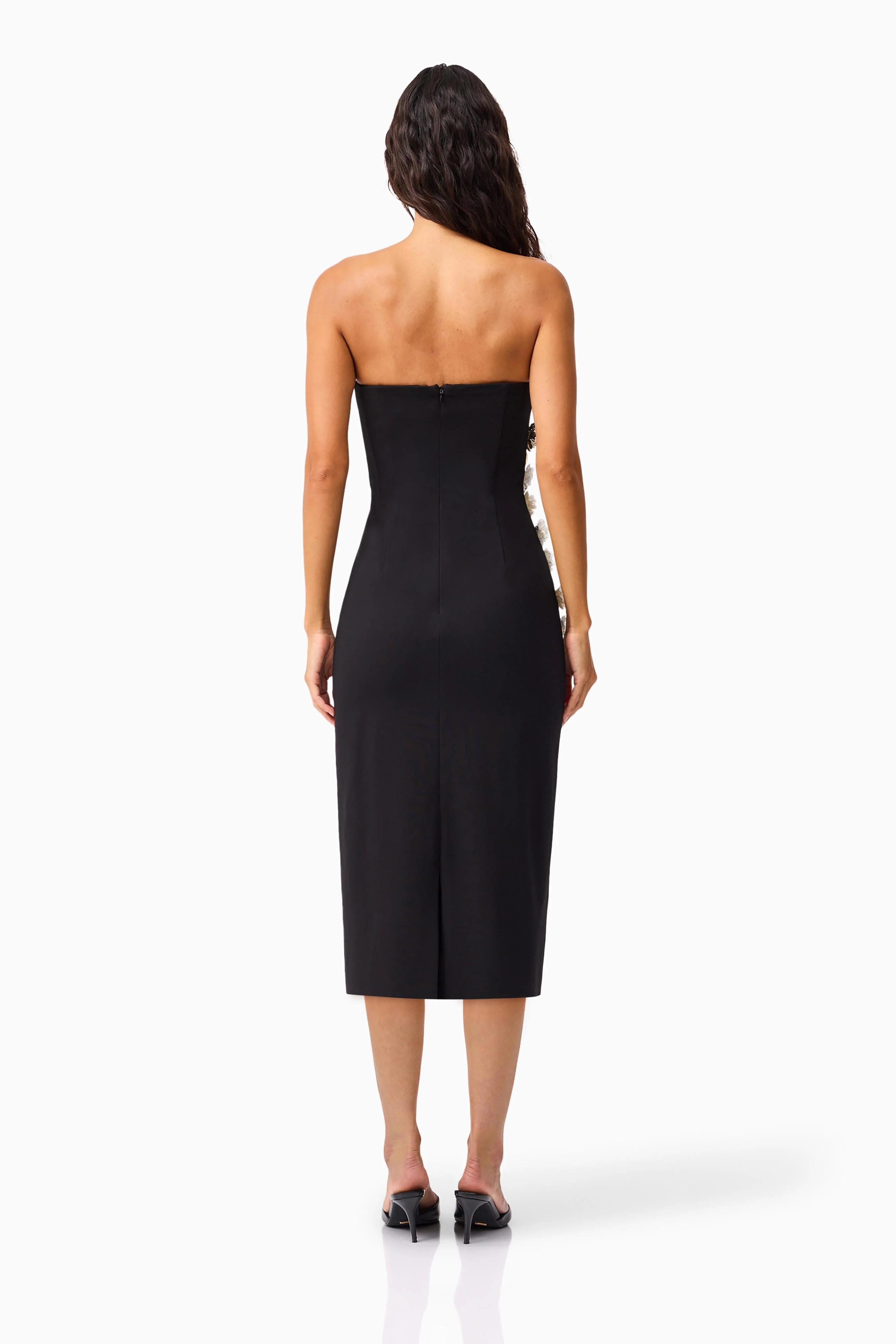 Yasmine Strapless Maxi Dress in Black - Image 5