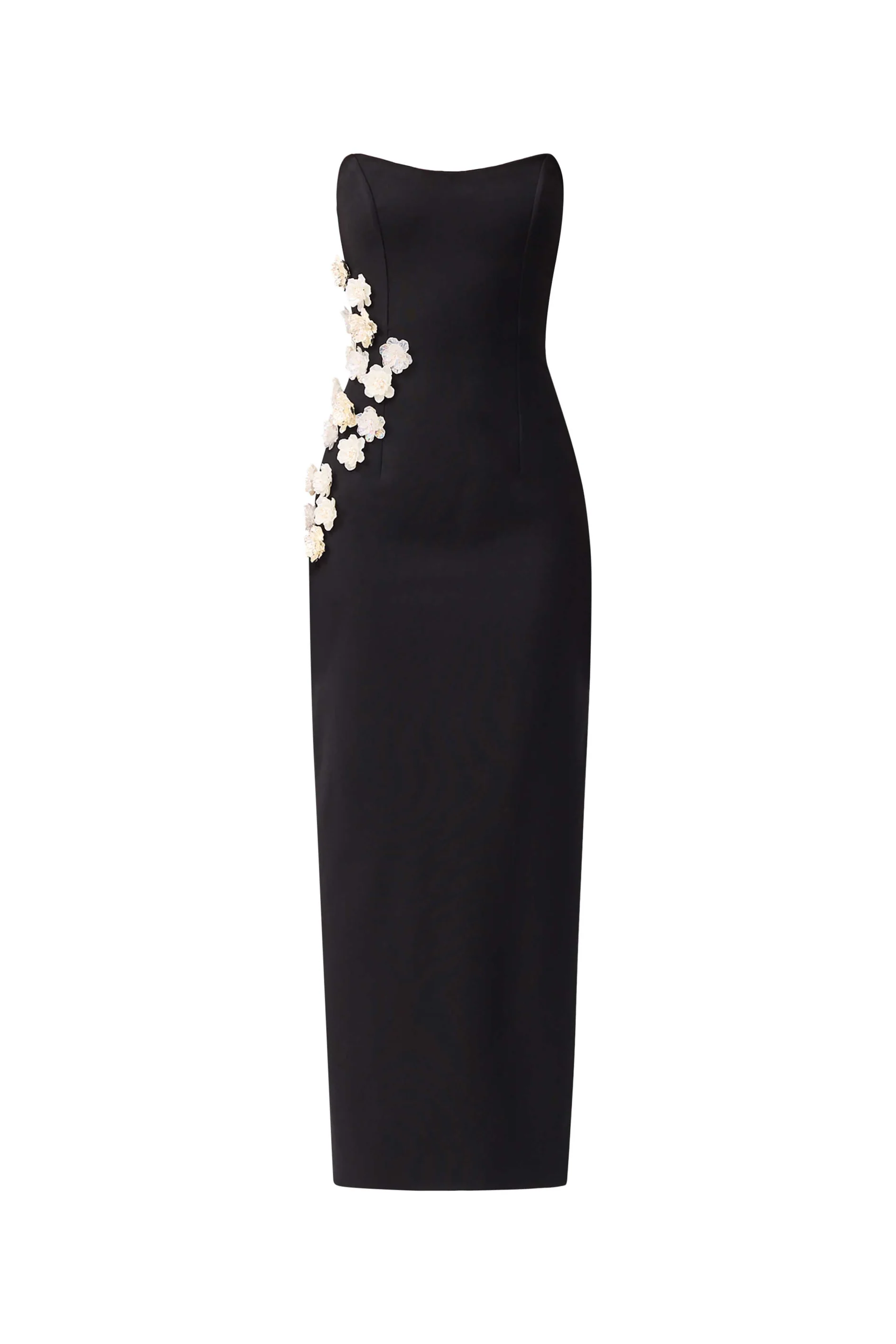 Yasmine Strapless Maxi Dress in Black - Image 7