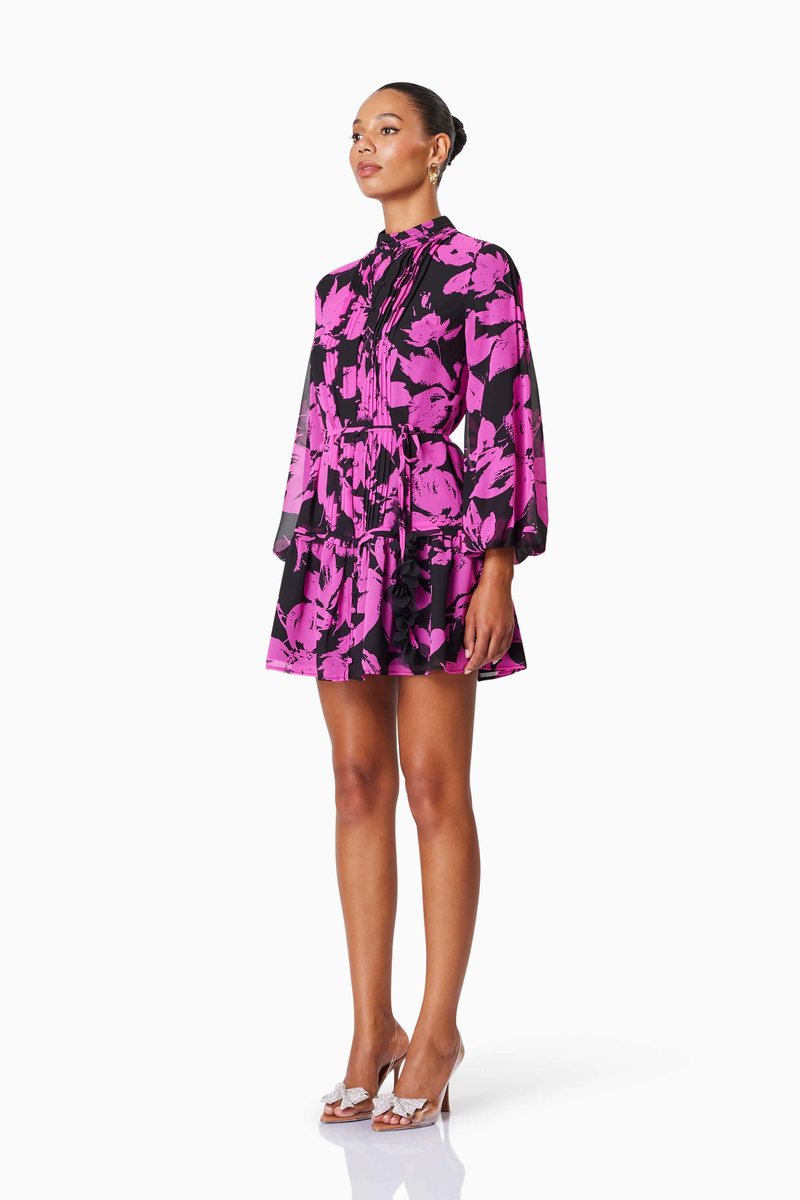Yuna Shirt Day Mini Dress In Pink - Image 2