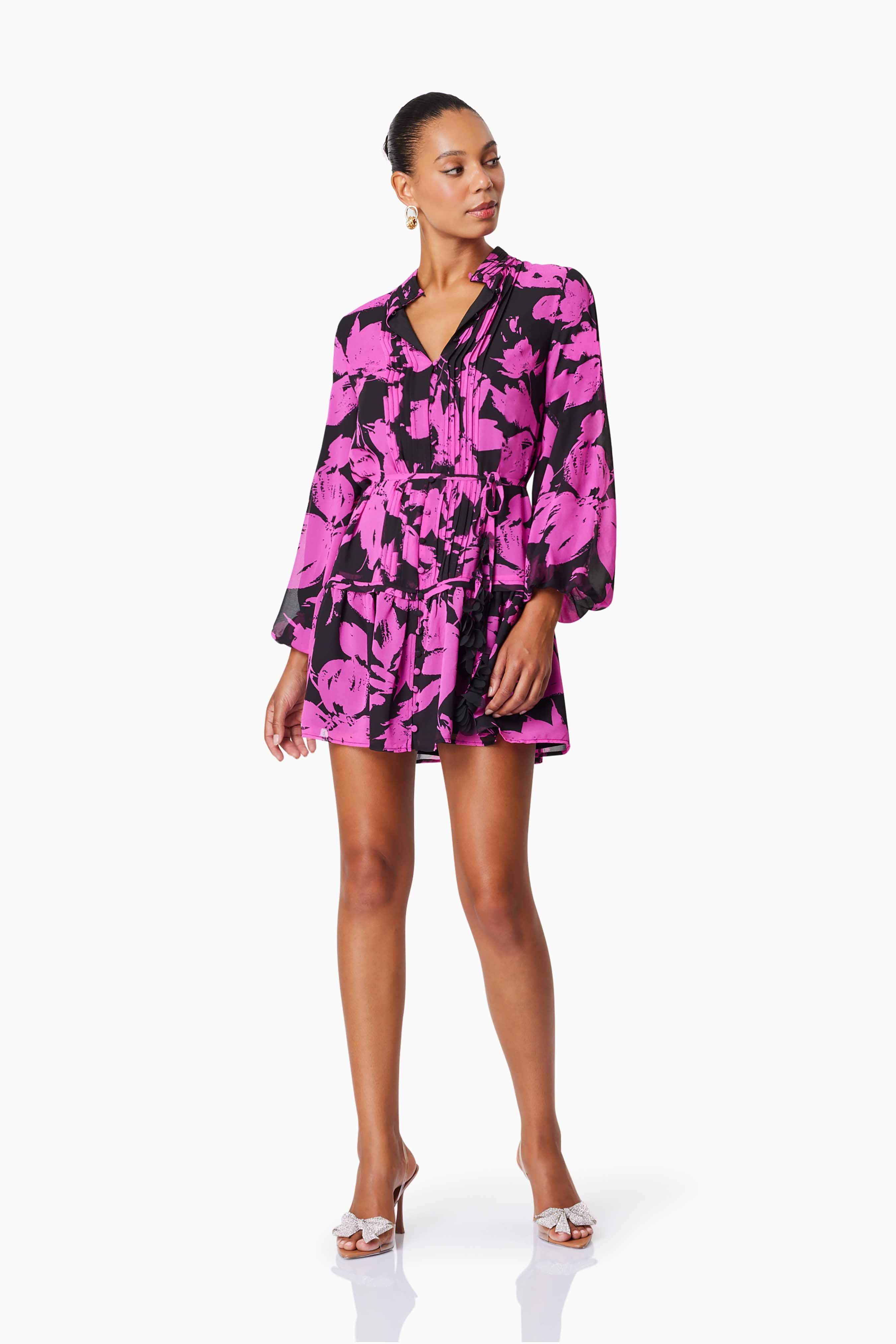 Yuna Shirt Day Mini Dress In Pink - Image 3